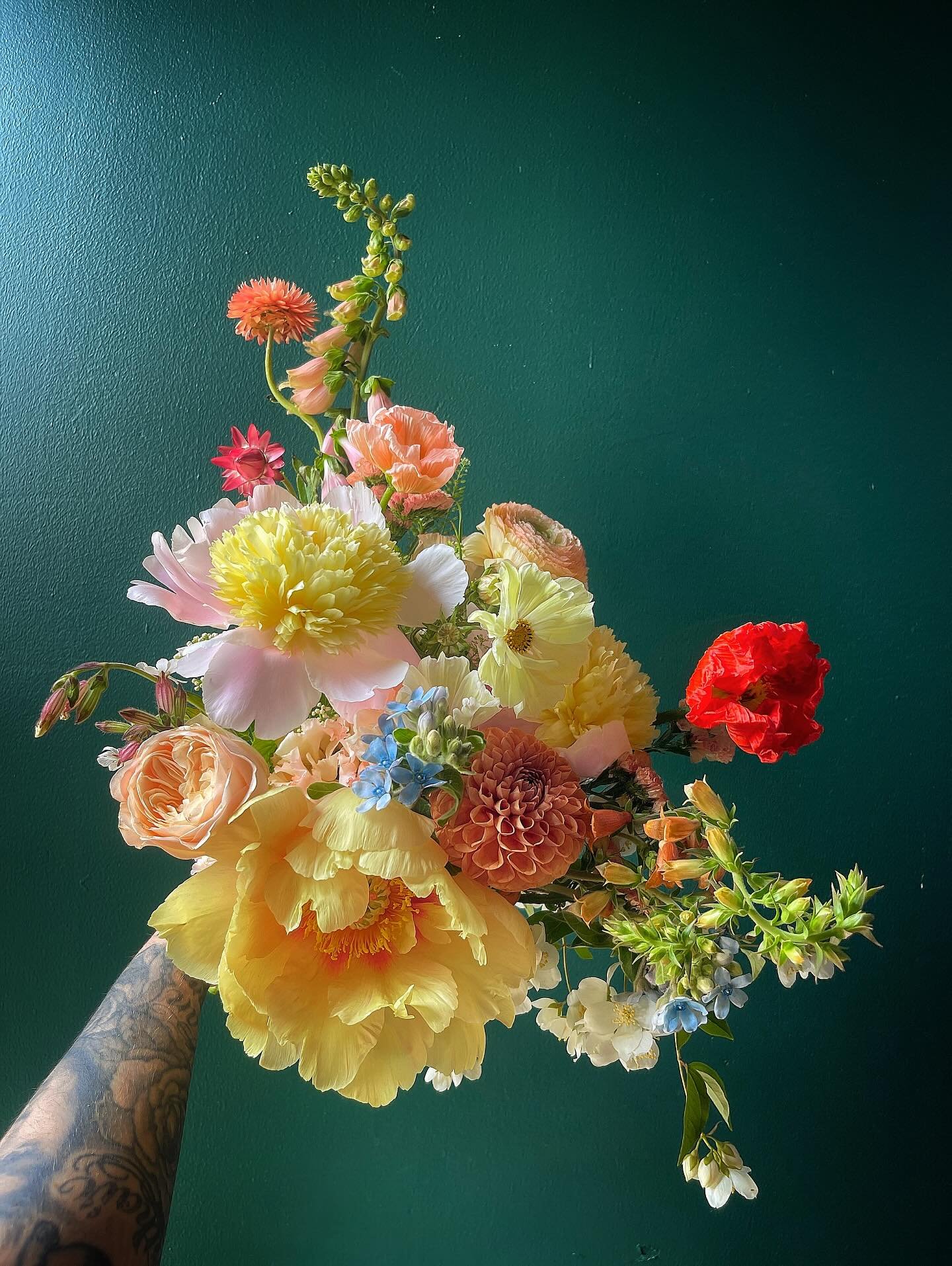 Congrats to E + H! Peony season is in full swing!