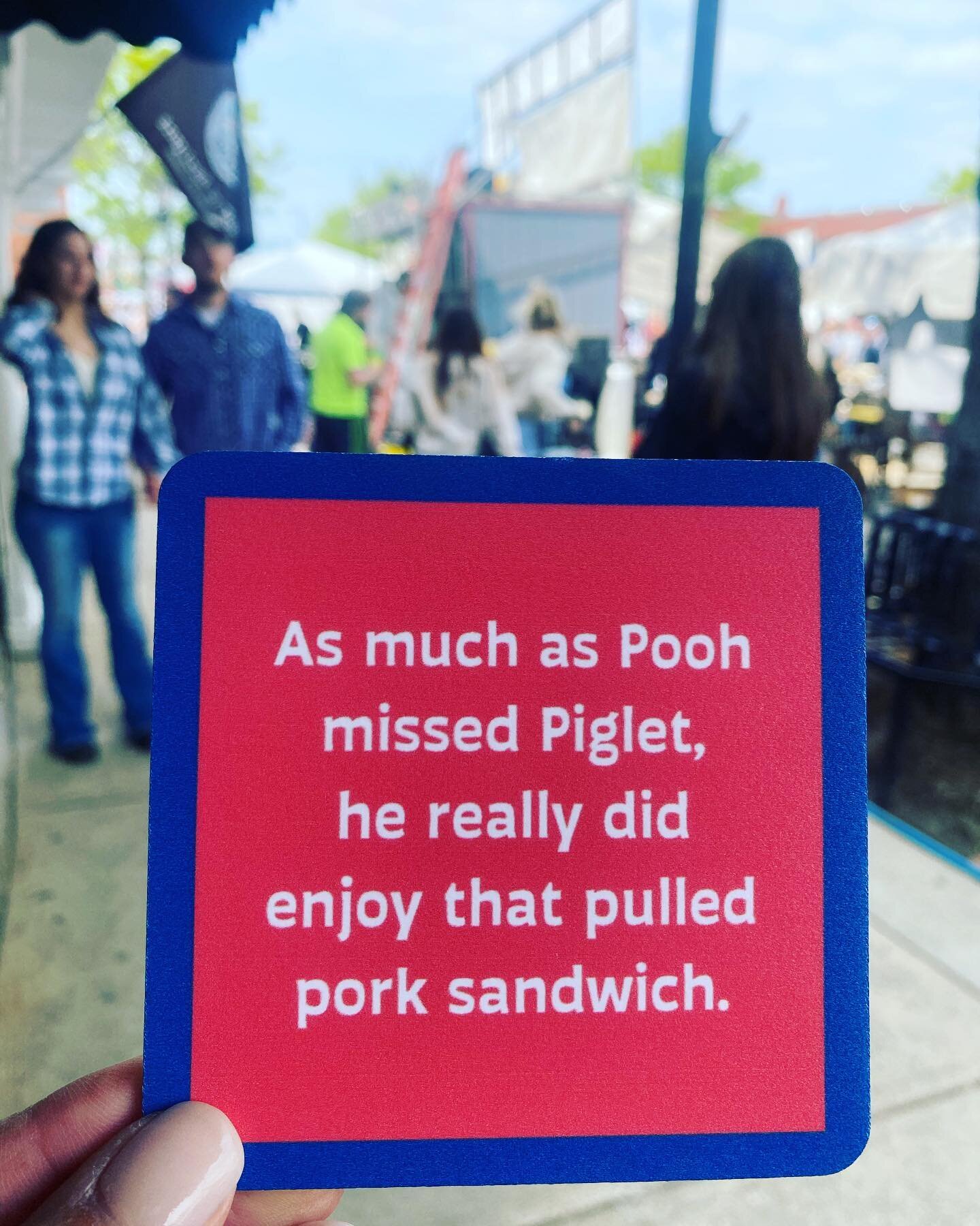 Enjoy the Festivities!!! (Aw sorry piglet!) #shopdtw #dtwribburnoff