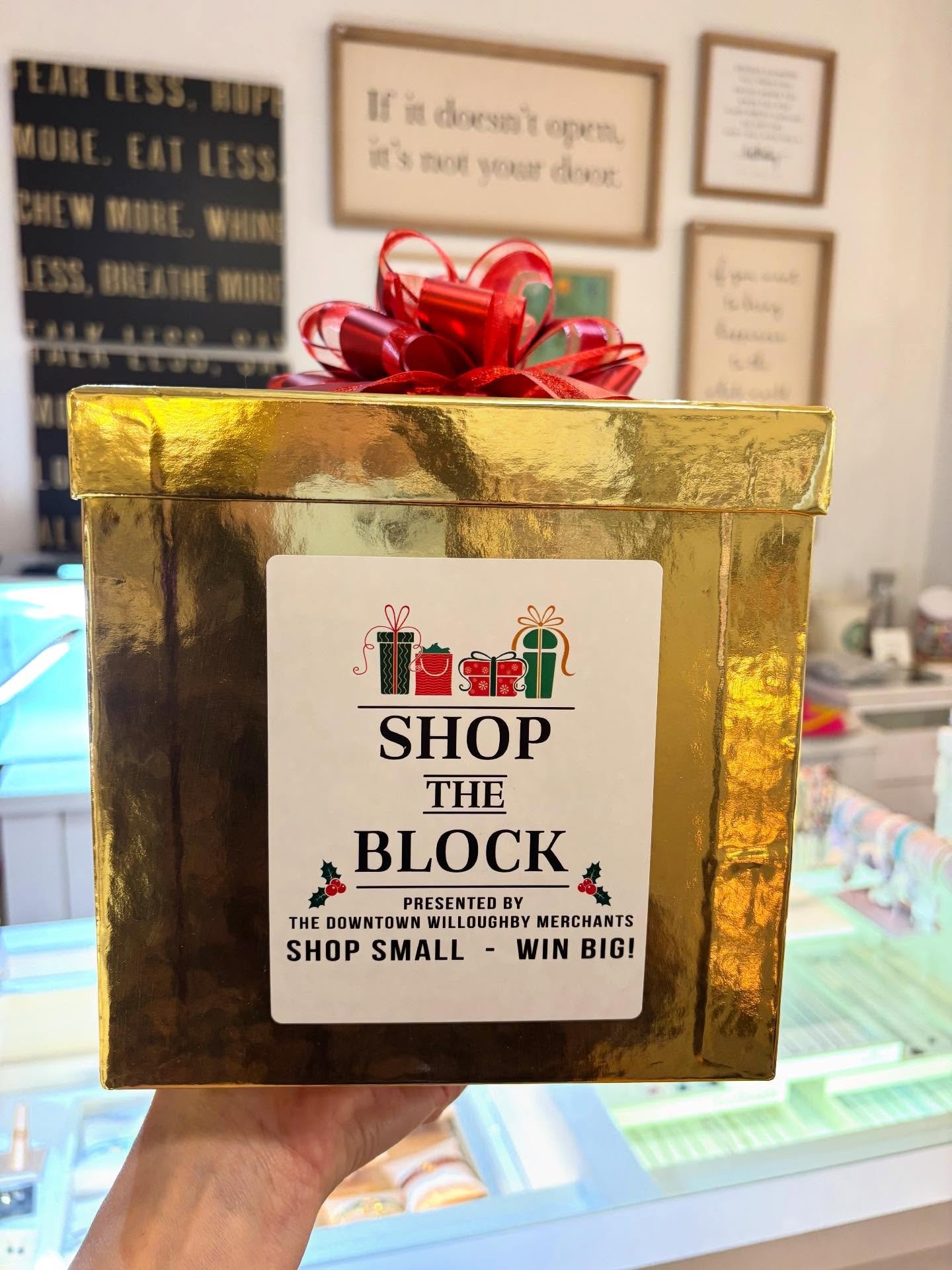 Are you &ldquo;Shopping The Block&rdquo; this holiday? For every $25 you spend at our participating shops in DTW you&rsquo;ll get a GOLDEN TICKET to be entered into our raffle for a chance to win THOUSANDS! And just as important: support our small sh