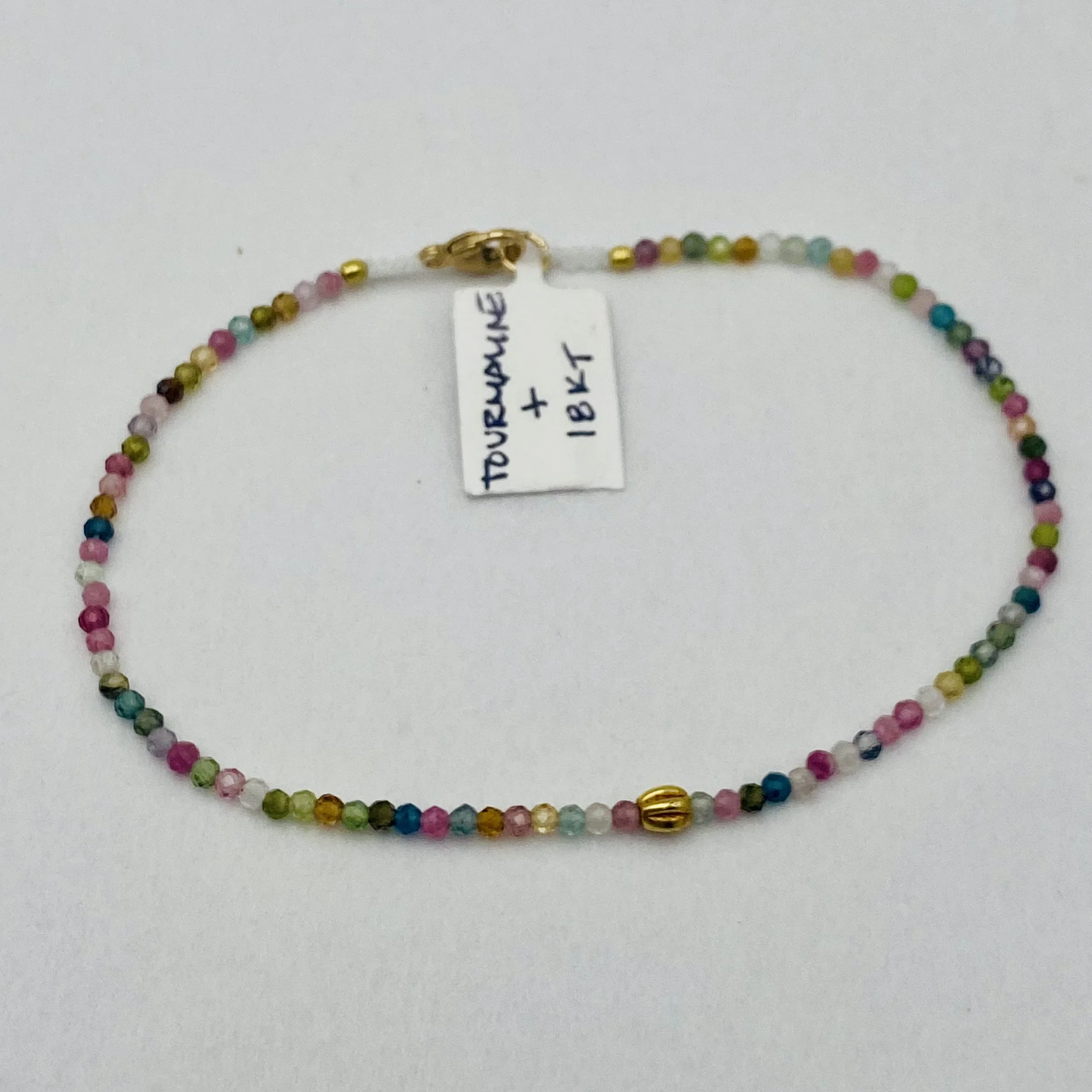 Margaret Solow - Tourmaline & 18kt Gold Ball Bracelet