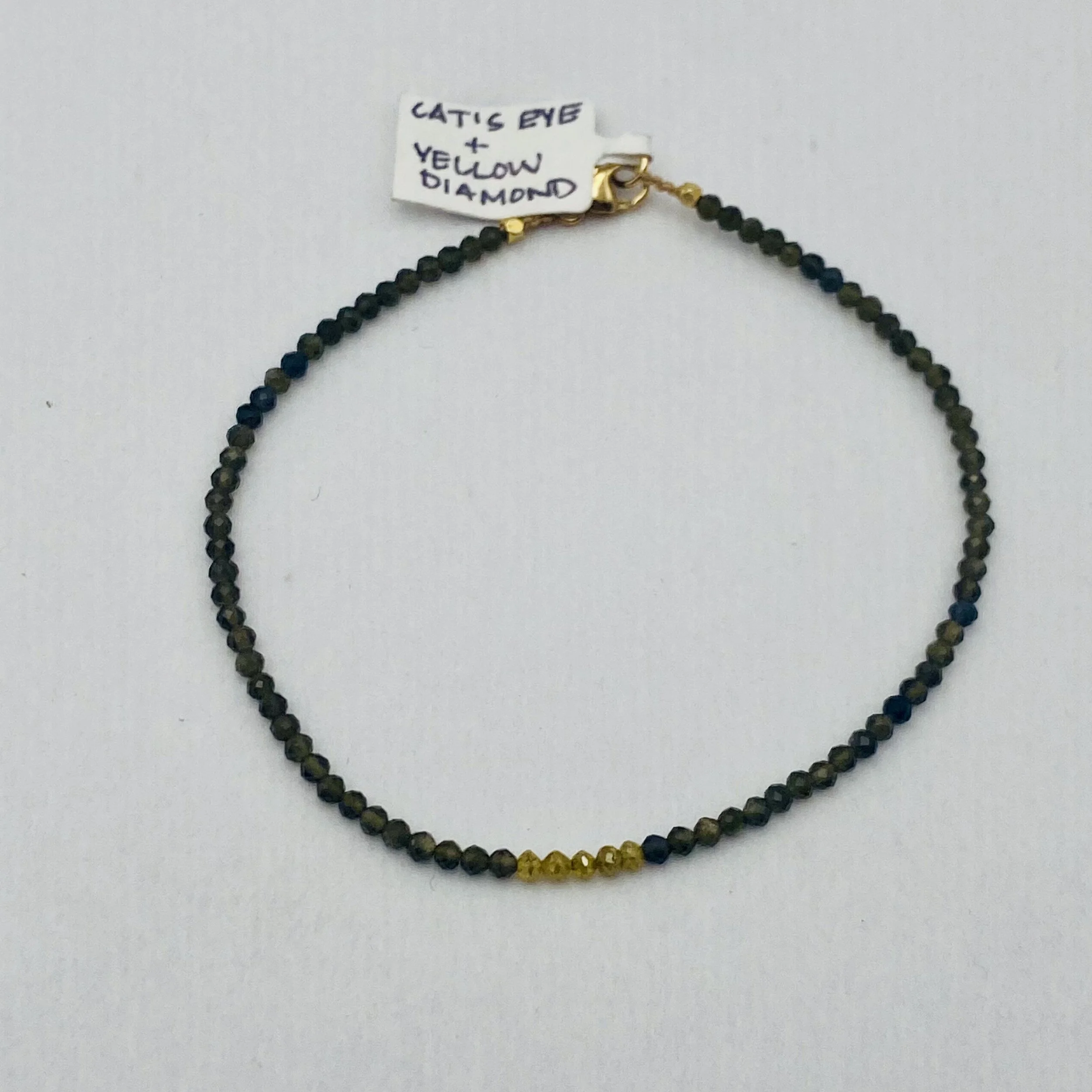 Margaret Solow - Cats Eye & Yellow Diamond Bracelet