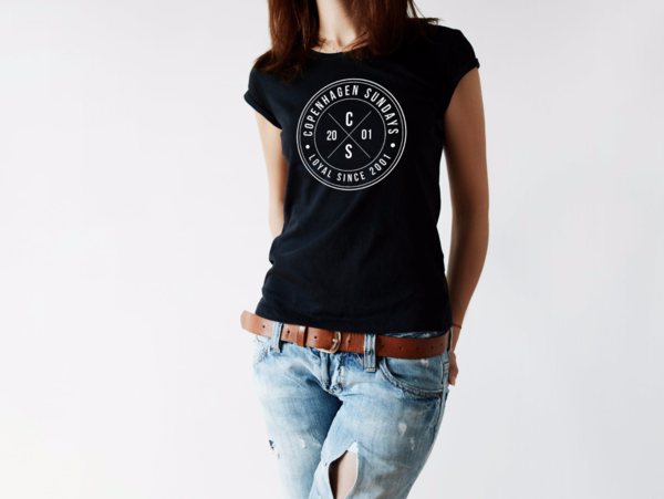 beundre snave Bekendtgørelse Sort t-shirt kvinder — Copenhagen Sundays