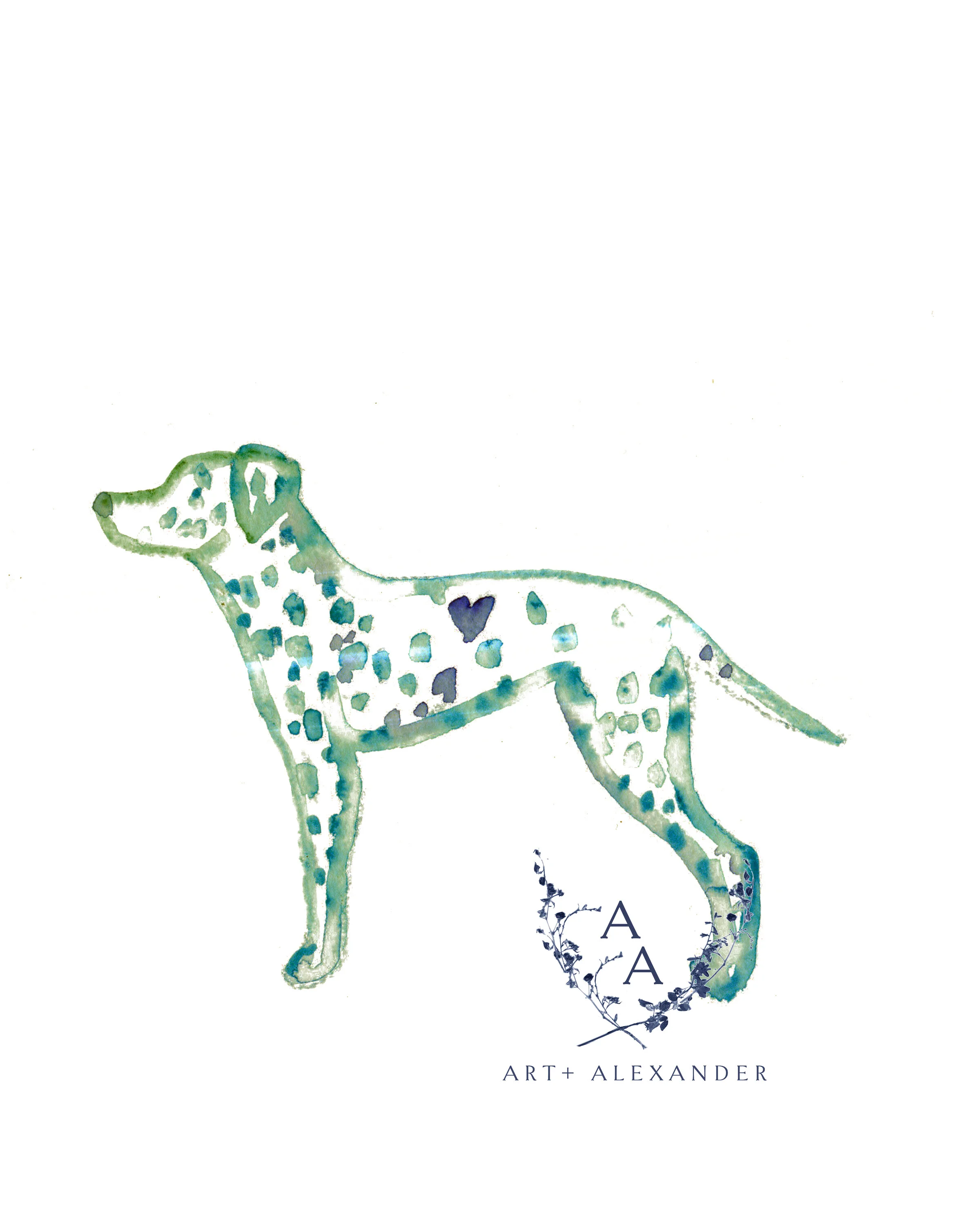 Watercolour Dalmatian