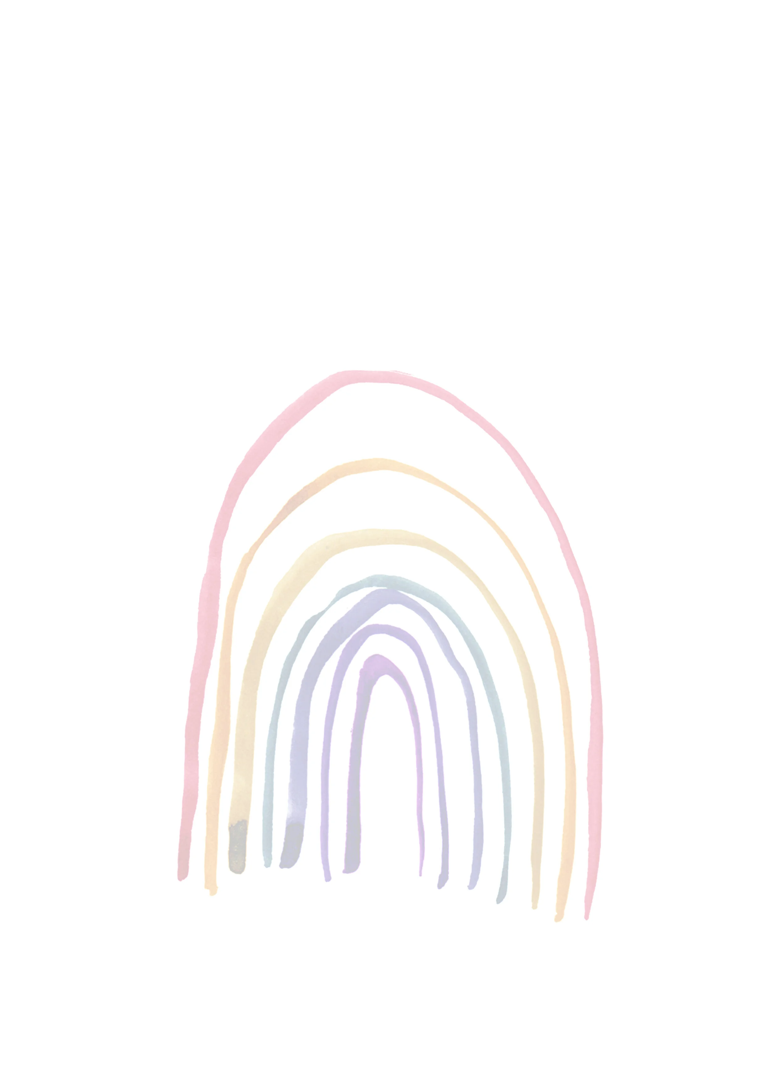 Minimalist Rainbow- Pastel