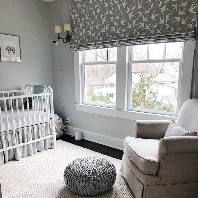 The curtains were hung by the window with care, in hopes the new baby soon would be there...👶🏼🎁🎄A sweet nursery for a special Christmas delivery. 
#sevaspaces #designalifeyoulove &bull;
&bull;
&bull;
&bull;
&bull;
&bull;
&bull;
#familyloves #joyf