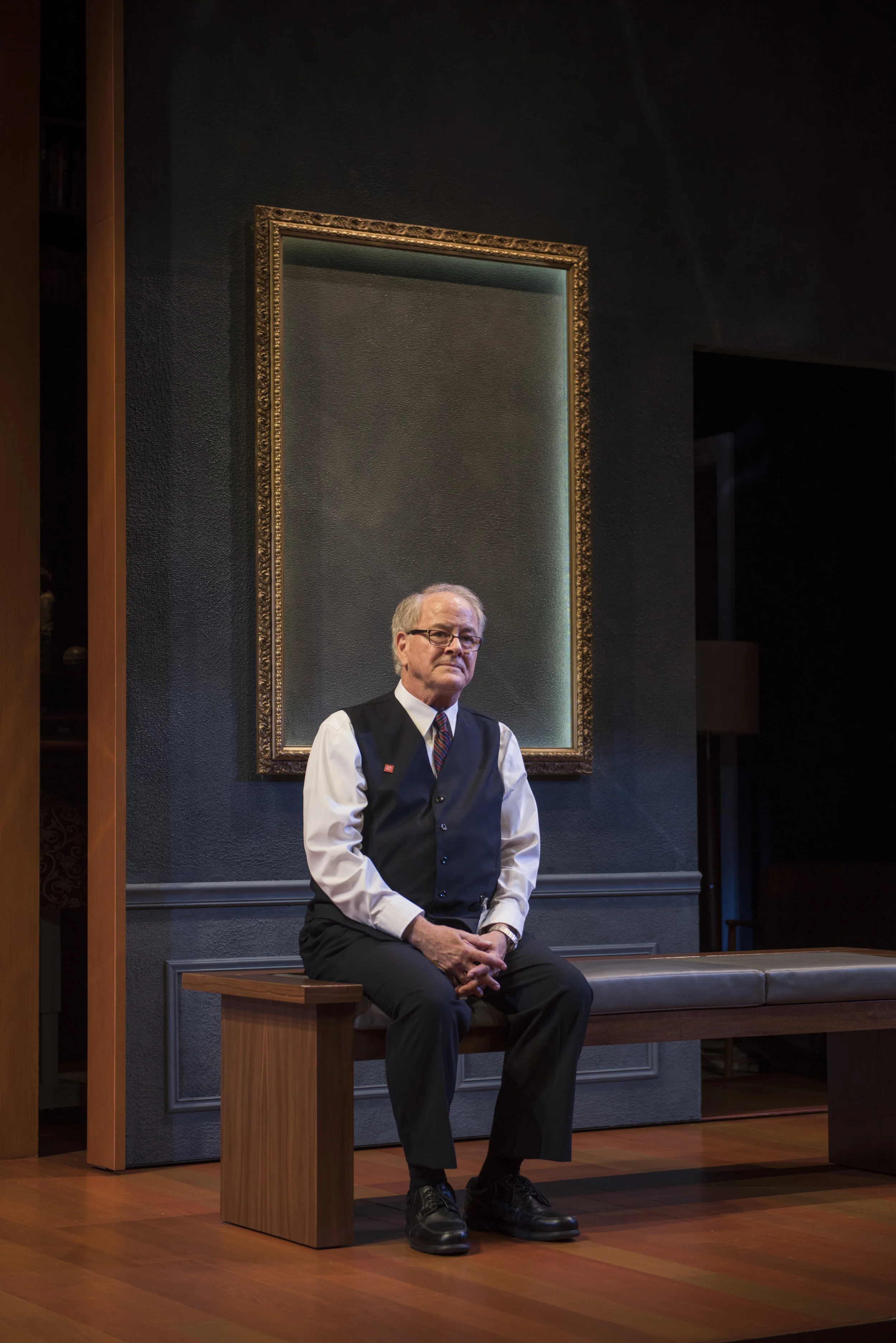 Pictured ensemble member Francis Guinan (Henry) in Steppenwolf’s Chicago premiere production of The Rembrandt. Photo by Michael Brosilow.
