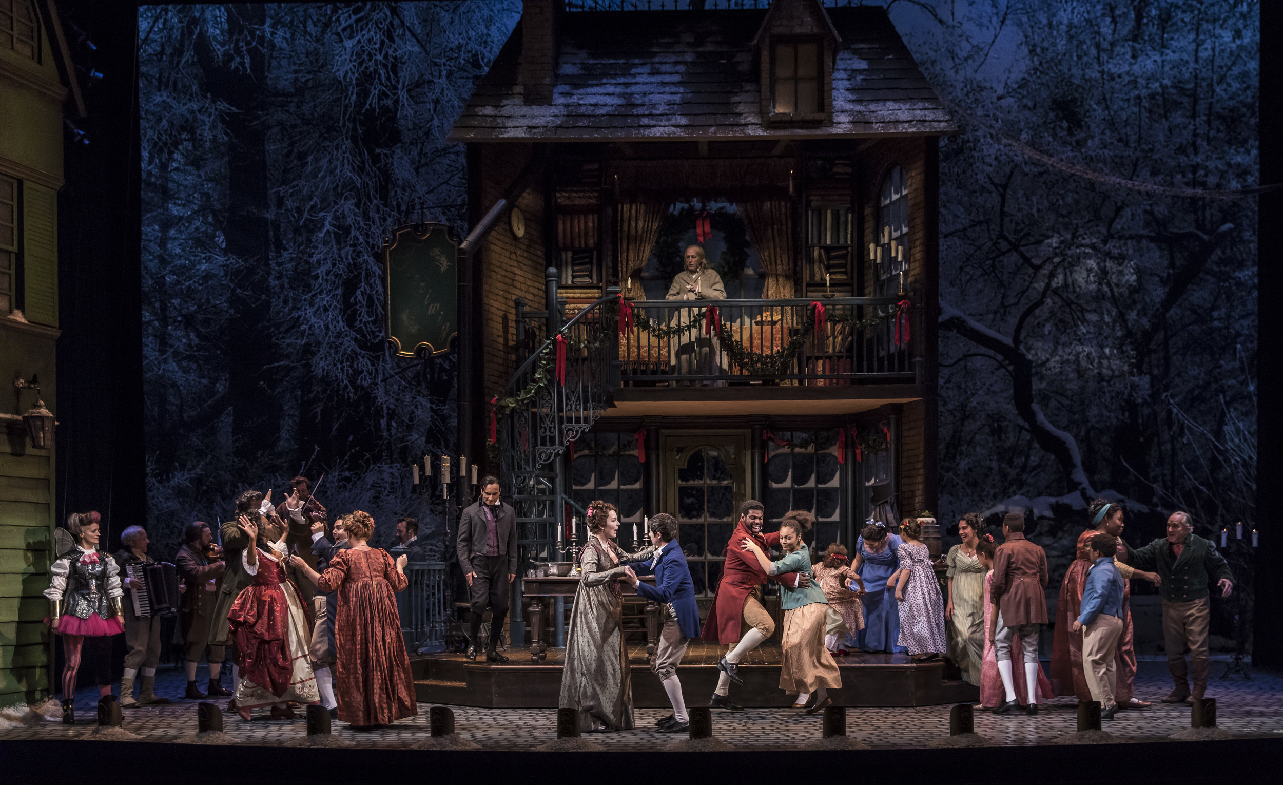 The cast of the 40th annual production of A Christmas Carol , directed by Henry Wishcamper.