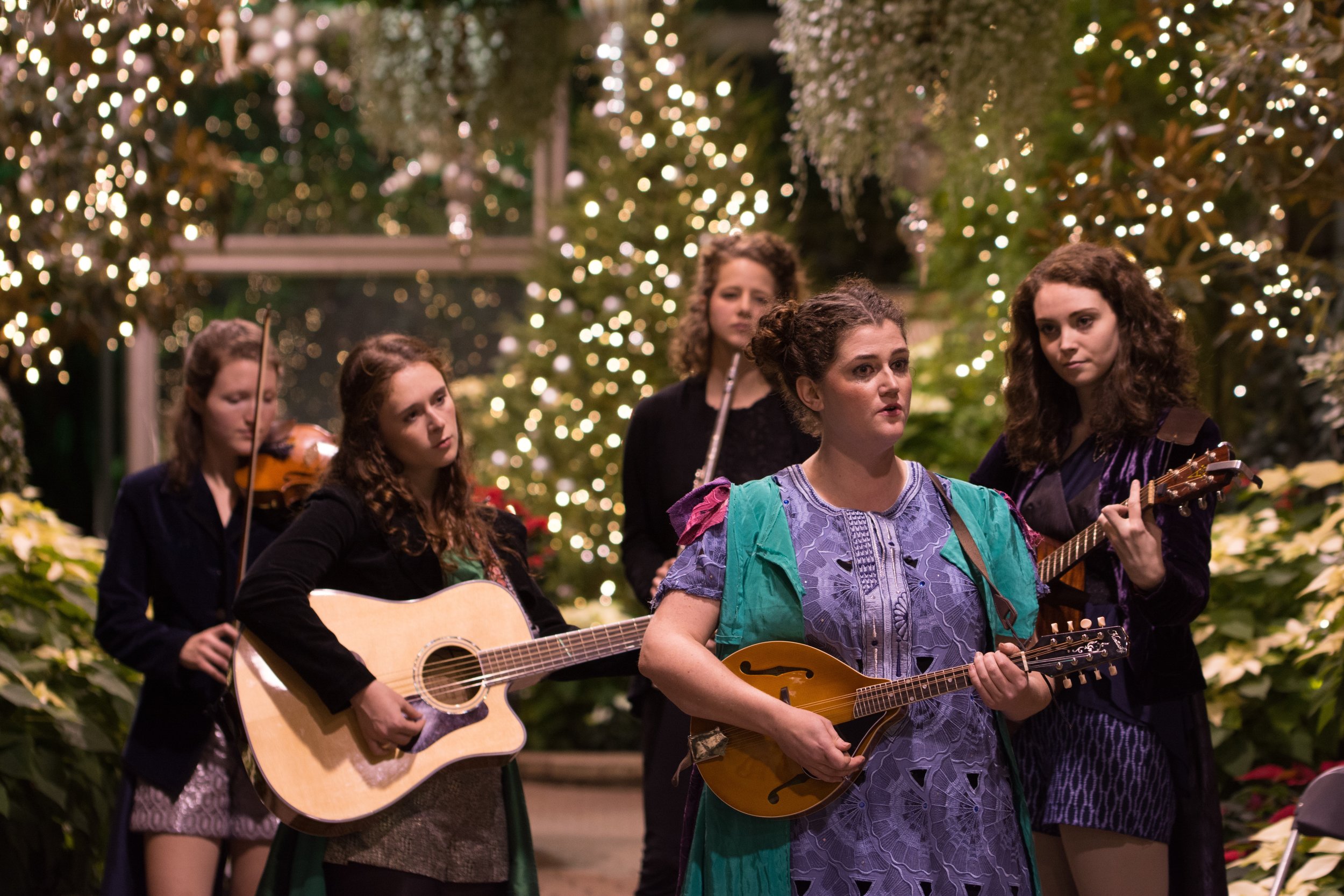 L-R: Summer Hofford, Anna Civik, Shaina Schrooten, Elizabeth Rentfro, Halie Merrill Photo by Tom McGrath, TCMcG Photography