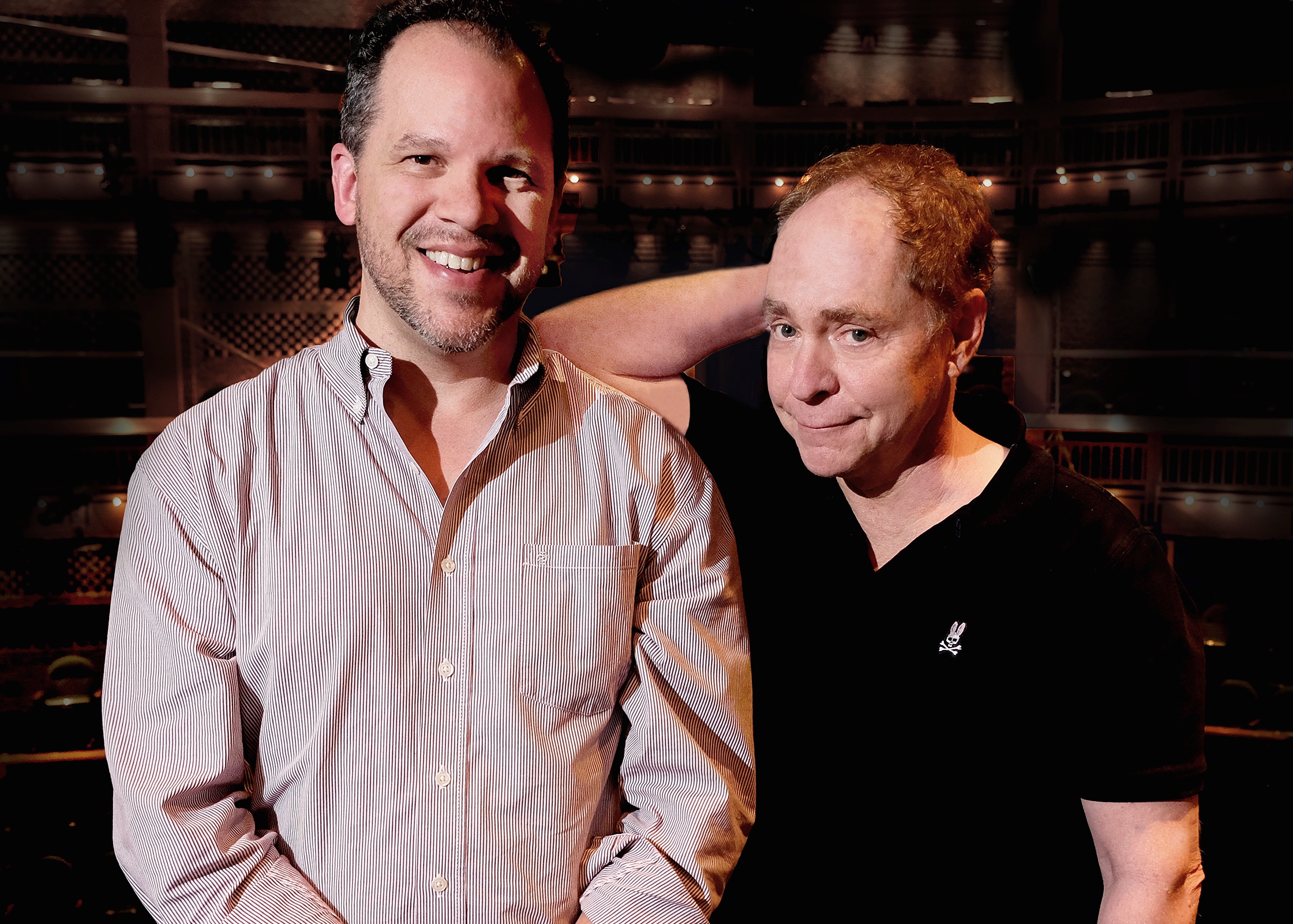 Directors Aaron Posner and Teller. Photo by Bill Burlingham