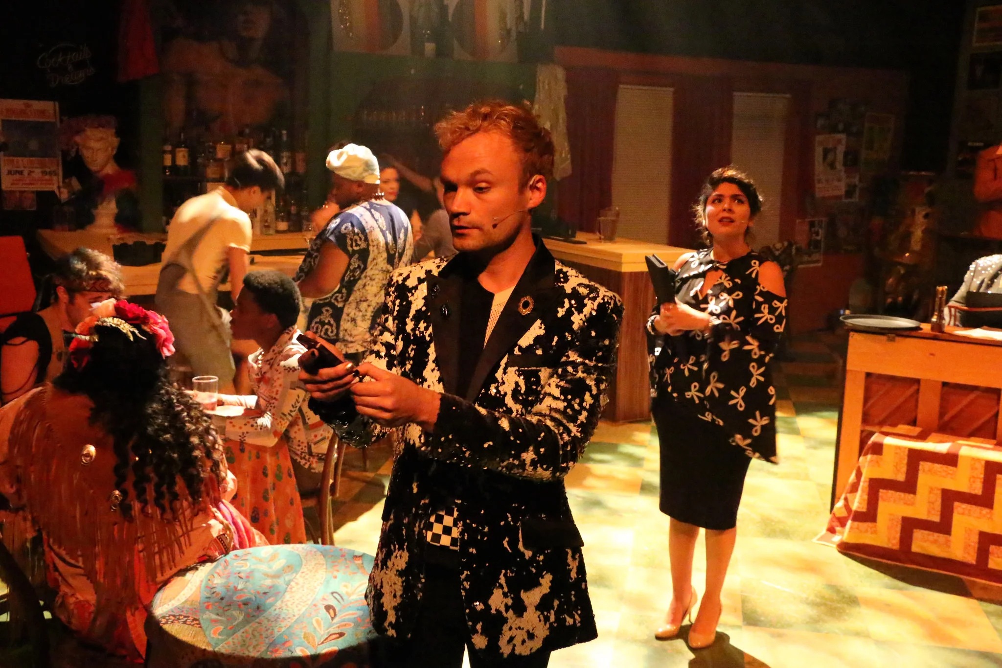 Kevin Webb as Wes, Selene Perez as the realtor. Photo by Cody Jolly Photography. 