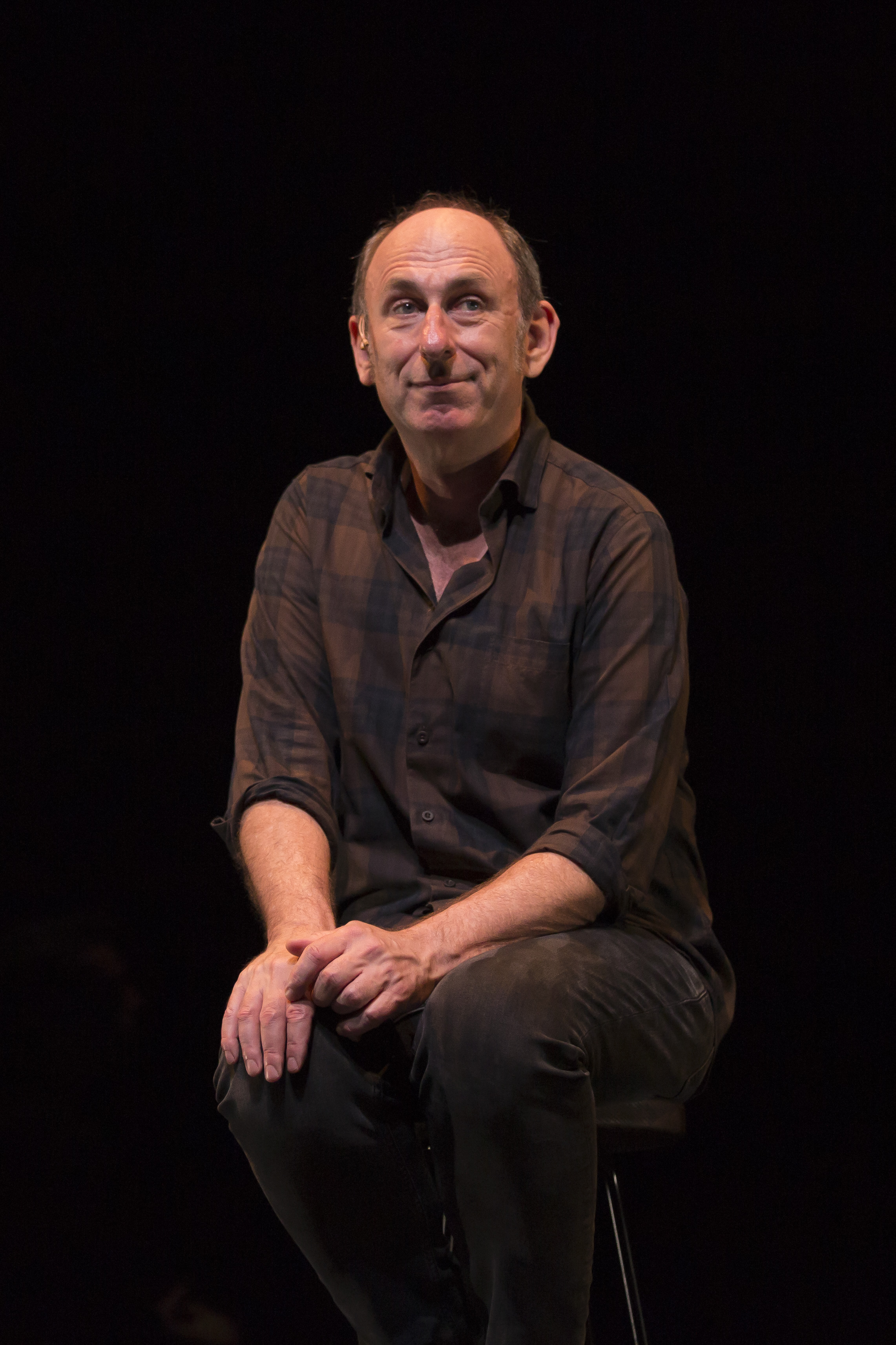 Playwright and performer David Cale in his world premiere solo musical memoir We’re Only Alive for A Short Amount of Time.