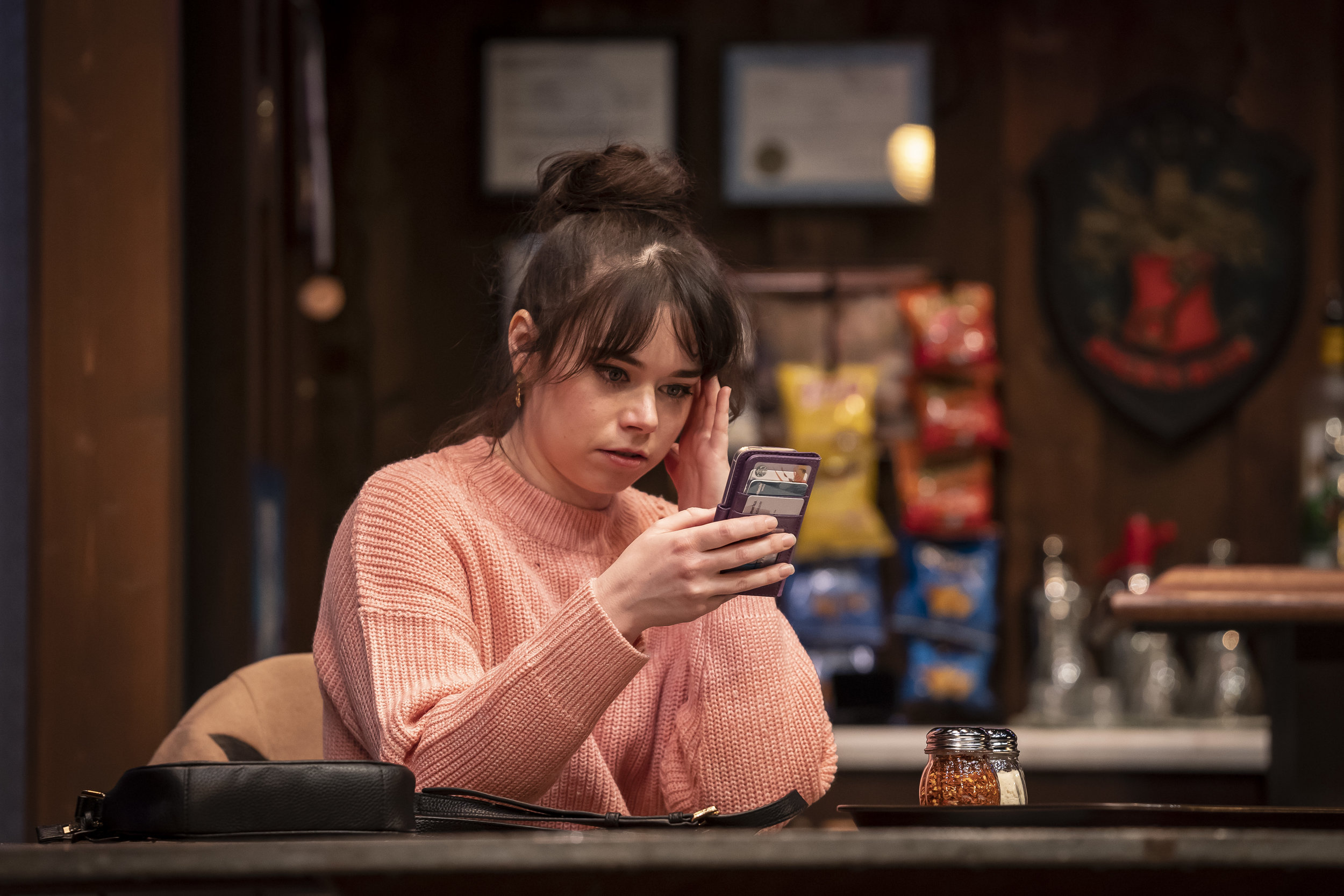 Angela Morris (Maddy) in the world premiere of Twilight Bowl by Rebecca Gilman, directed by Erica Weiss (February 8 – March 10, 2019).