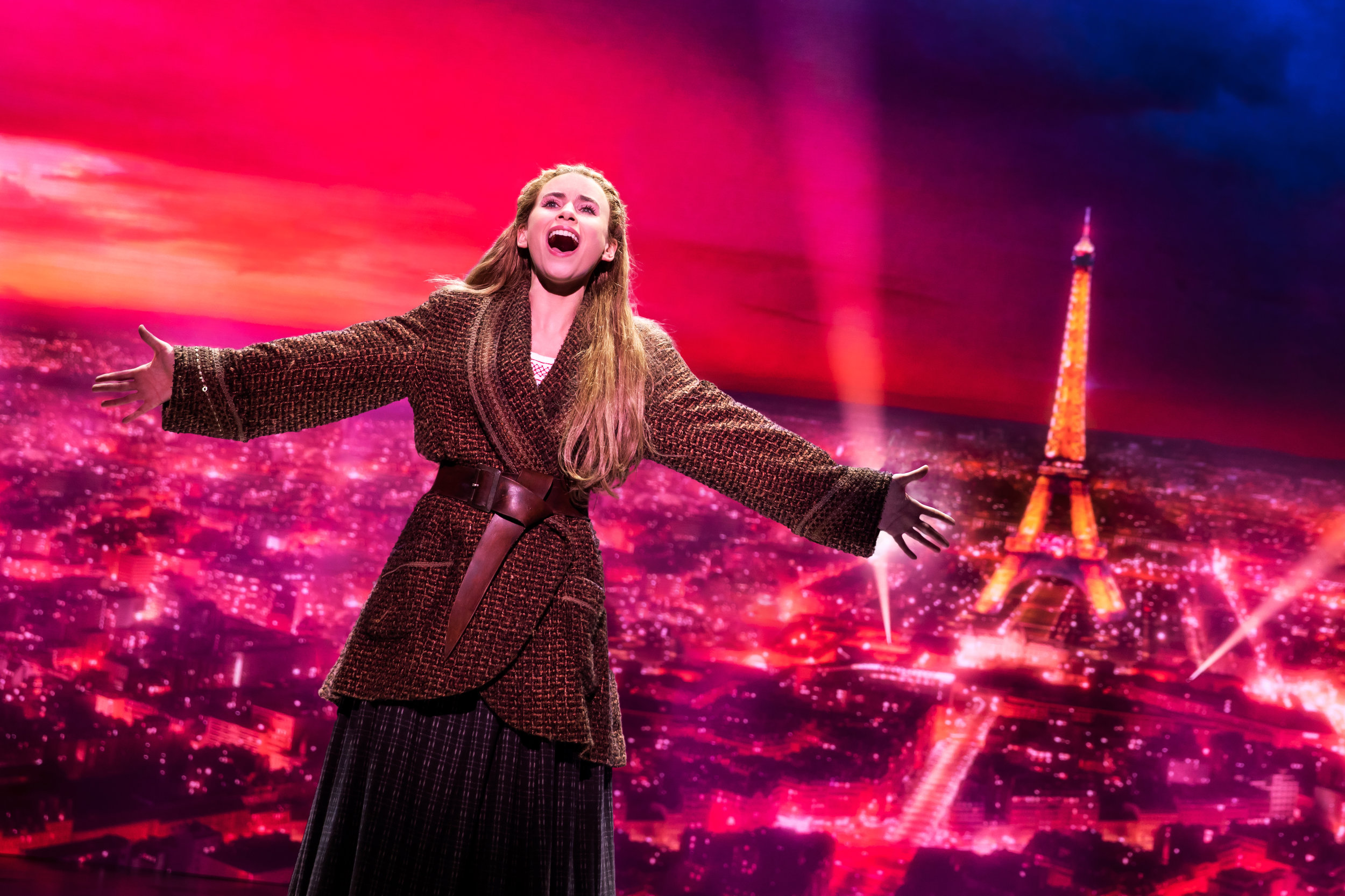 Lila Coogan (Anya) in the National Tour of ANASTASIA. Photo by Matthew Murphy, MurphyMade.
