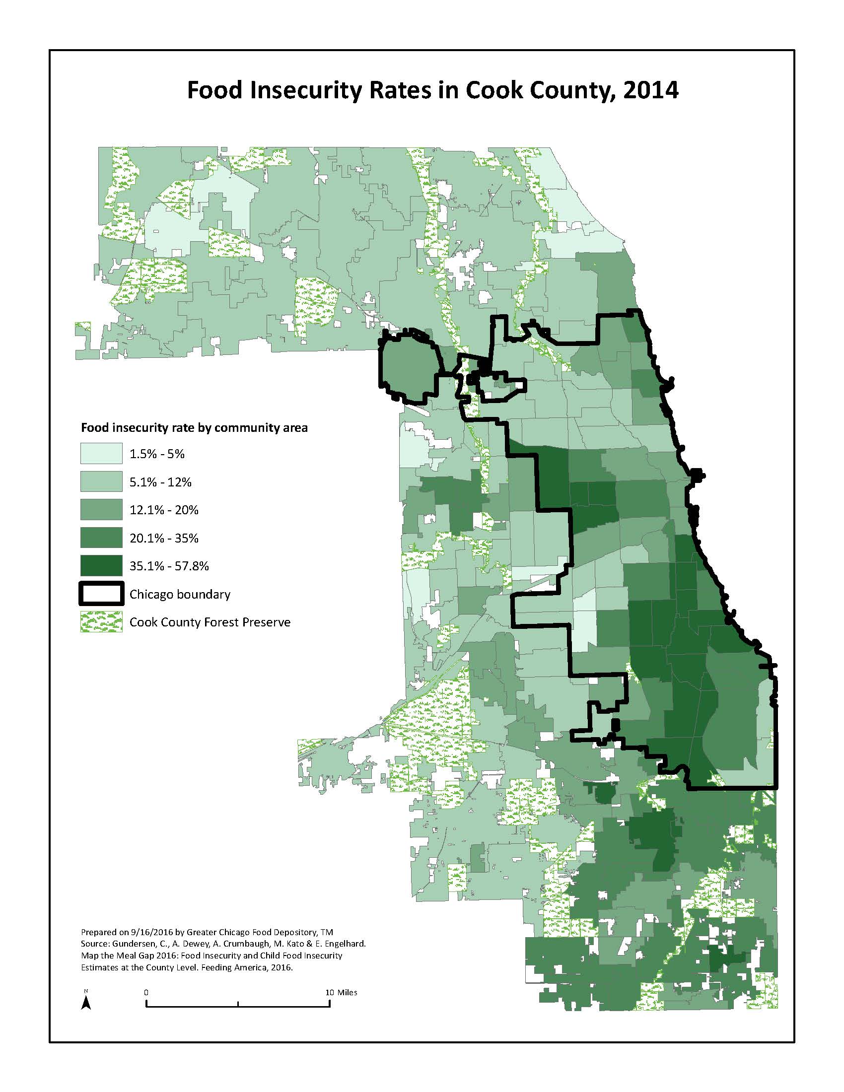 Chicago Food Depository - Food Insecurity Rates Released 2016.