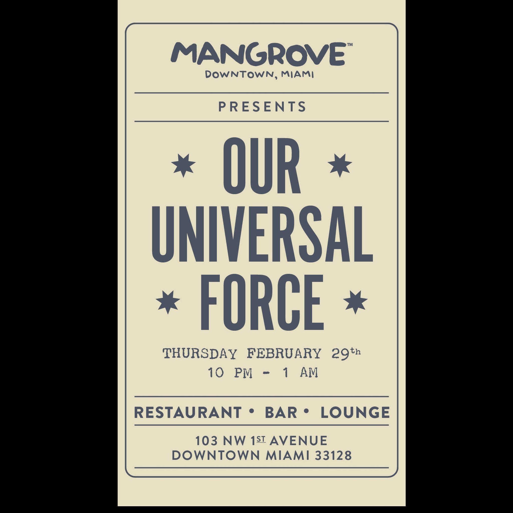 @mangrove.miami @ouruniversalforce Thursday 2/29 -10pm to 1am. All Vinyl DJ set&hellip;&hellip; @ill_brieski @sohodutch @crownheightsradio #miami #dowmtownmiami #mia #musically #record #dj