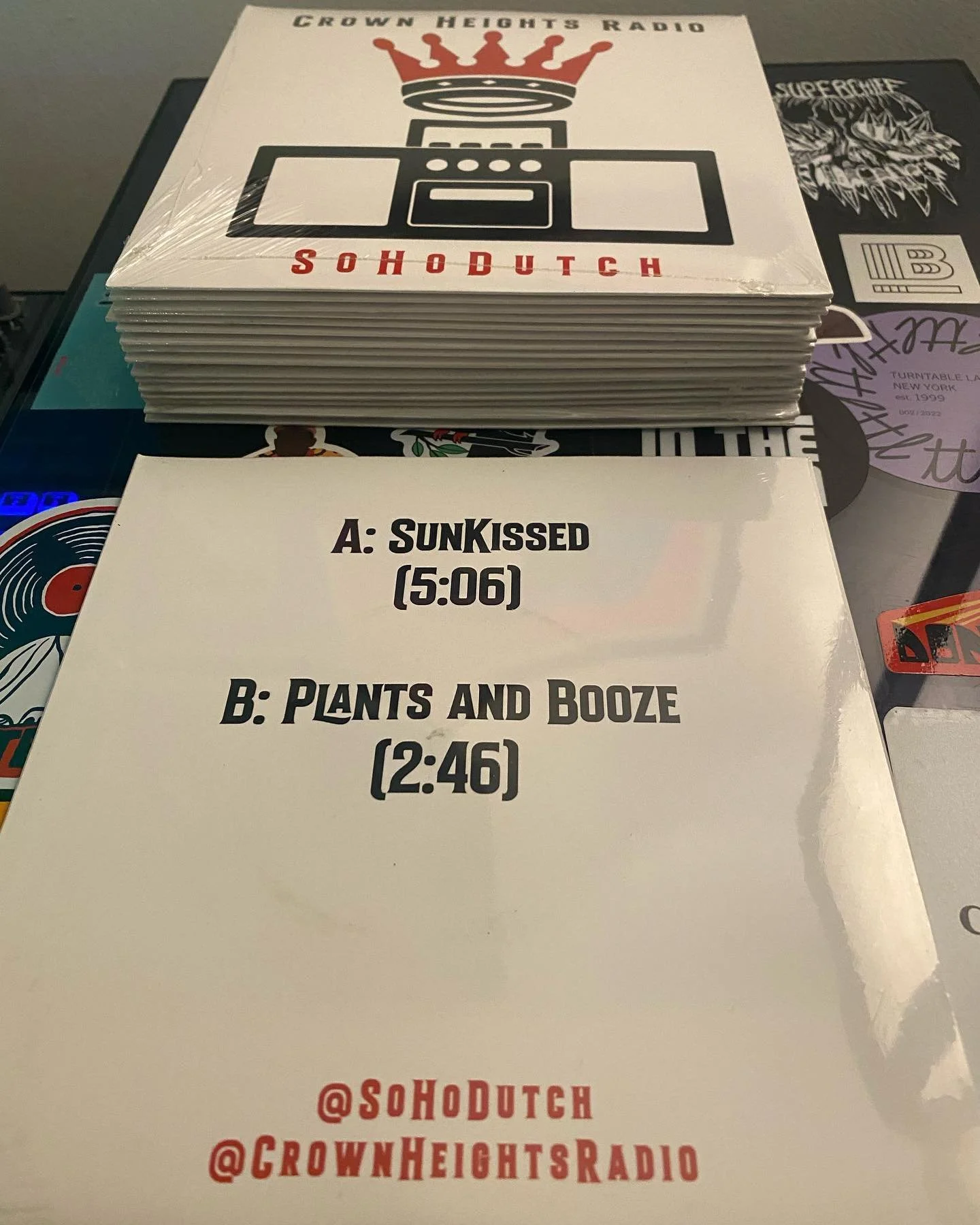 New vinyl pressings  #sunkissed and #plantsandbooze out on 7inch red vinyl&hellip;. @crownheightsradio @sohodutch