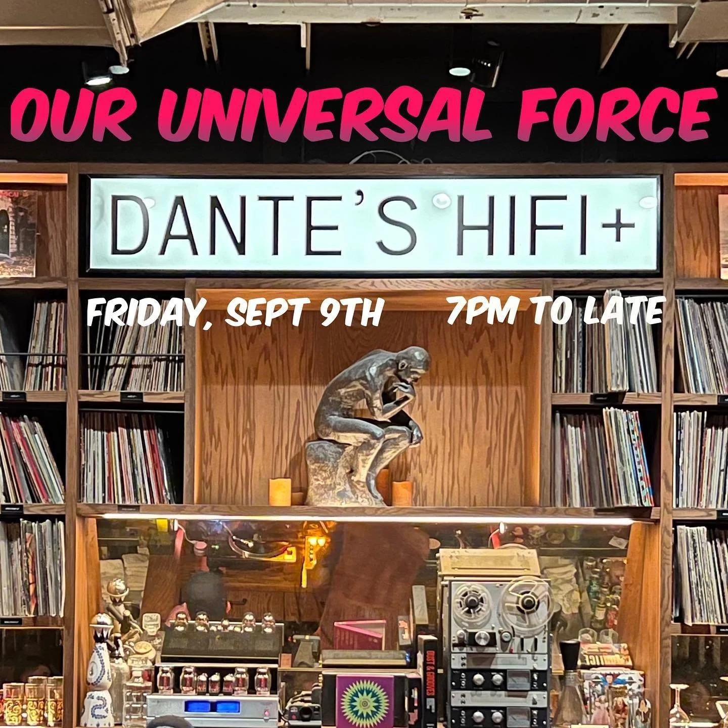 #tgif celebrate Friday with @ill_brieski and @sohodutch bring the @ouruniversalforce flavor to the booth at our favorite @danteshifi in Wynwood.  #allvinyl sets #dopemusic #allkillernofiller in the words of @richmedina 🙌🏽🙏🏽👌🏽👏🏽👍🏽🔥🔥