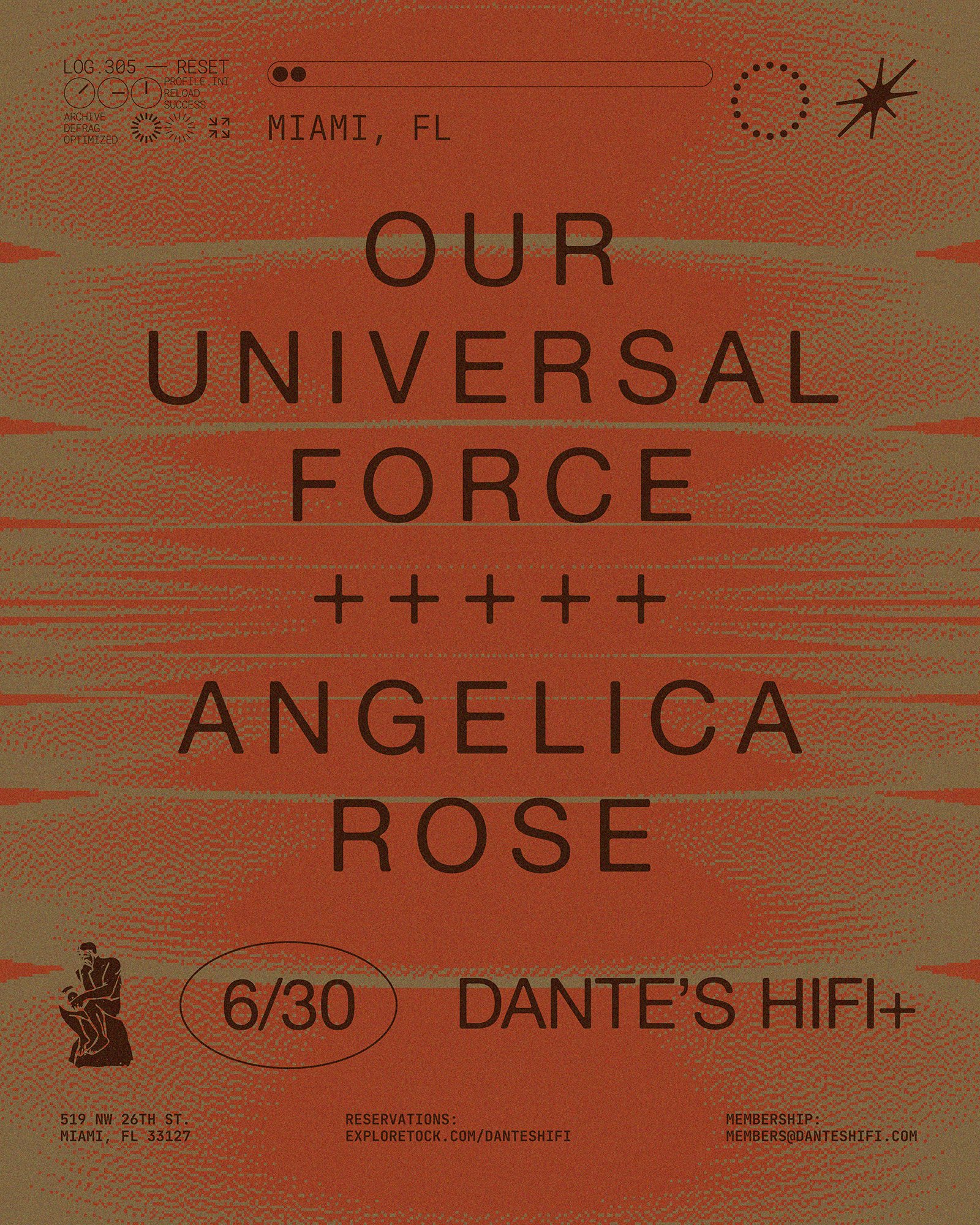 DJ flyer for Dante's HiFi