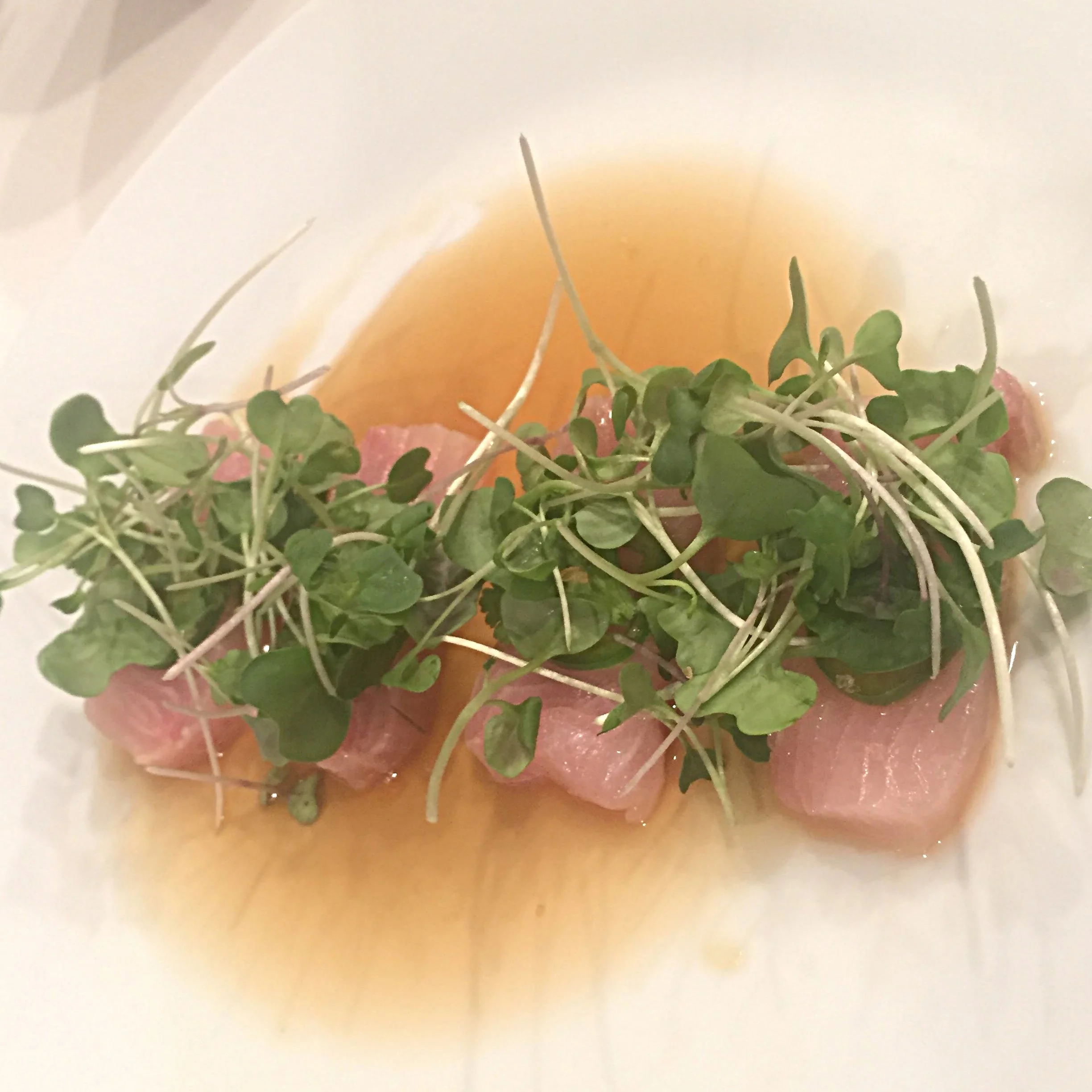 Yellowtail Sashimi with Jalapeno &amp; Yuzu Sauce