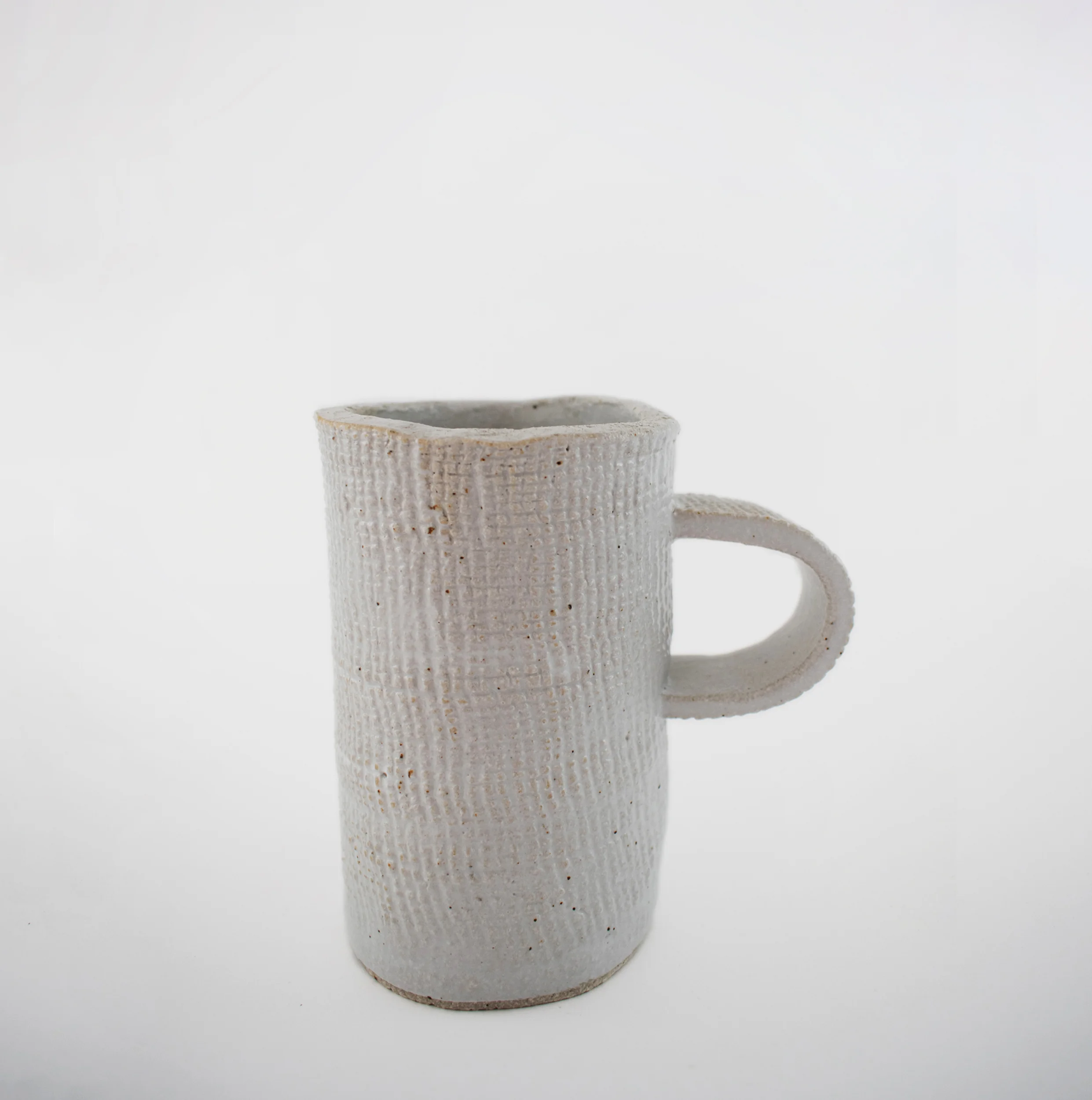 Linen Grid Handbuilt Mug.jpg