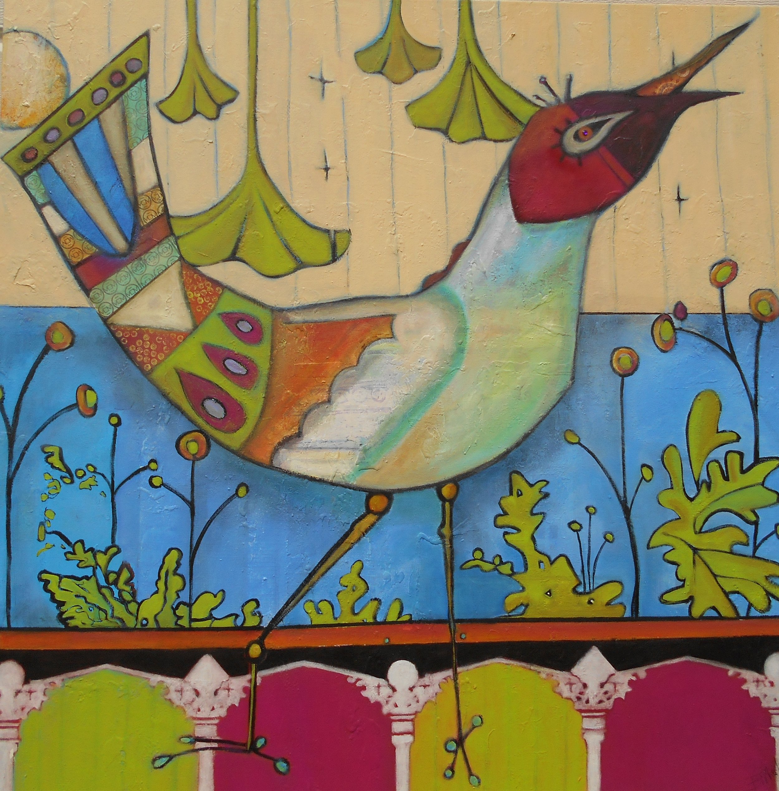  Strut Your Stuff-Sold 36" x 48" Acrylic/canvas 