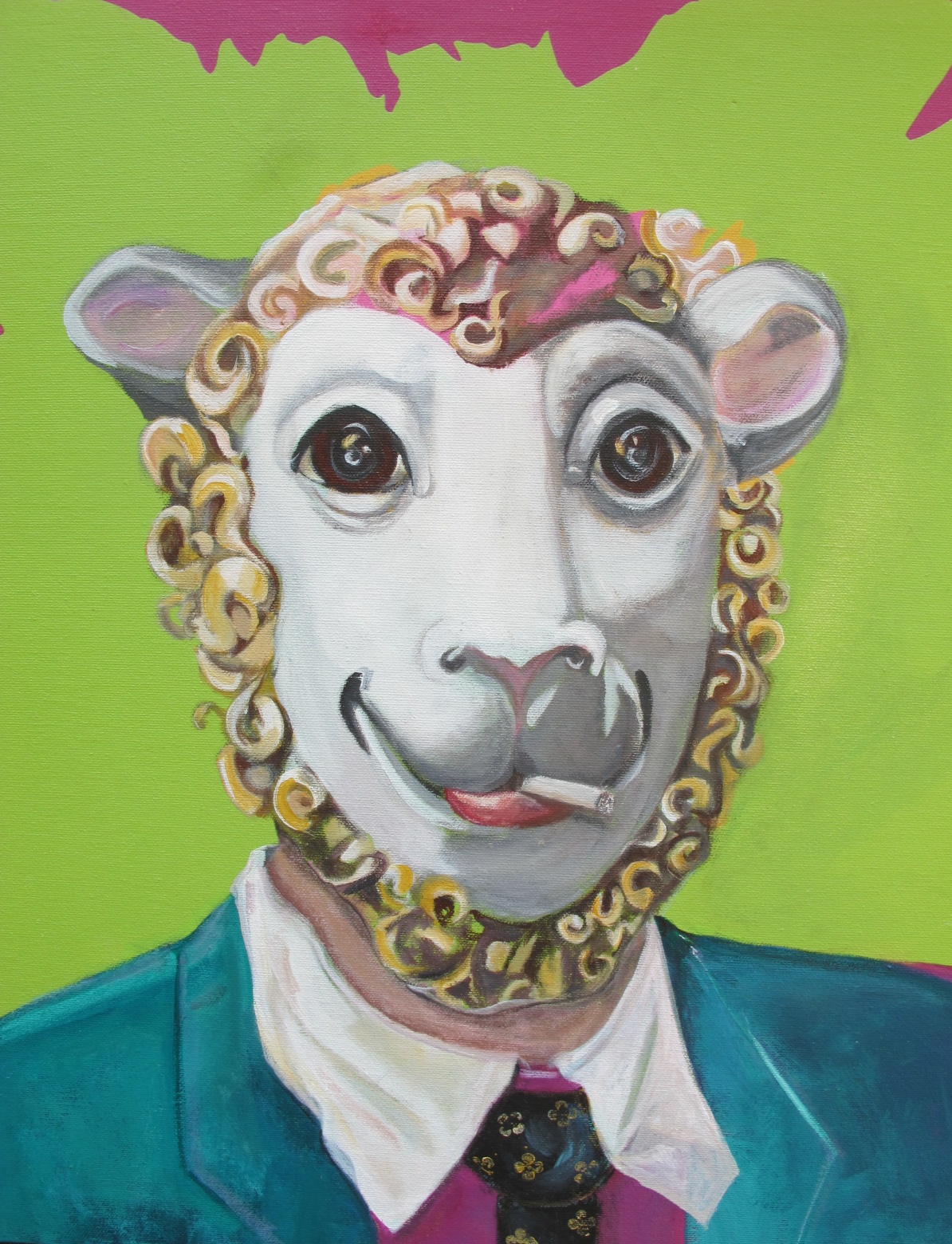  MaskedAppeal-Sold 18" x 24" Acylic/canvas 