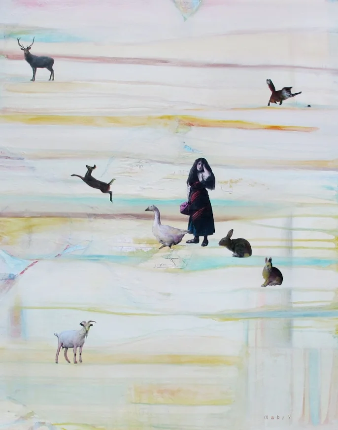 Dream Journey 24" x 30" Mixed Media canvas