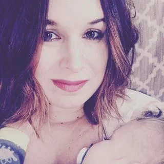 Amanda and her son, Cole, when he was a few months old.