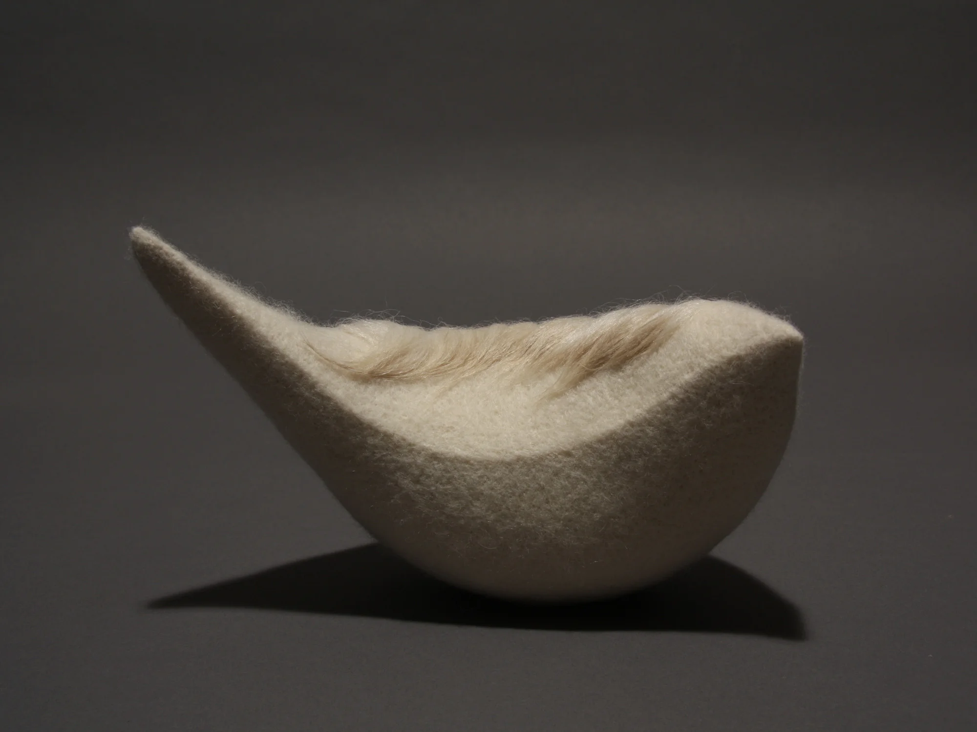 Avicular #12, wool and hair 5.75" x 4.25" x 8.25" 2012