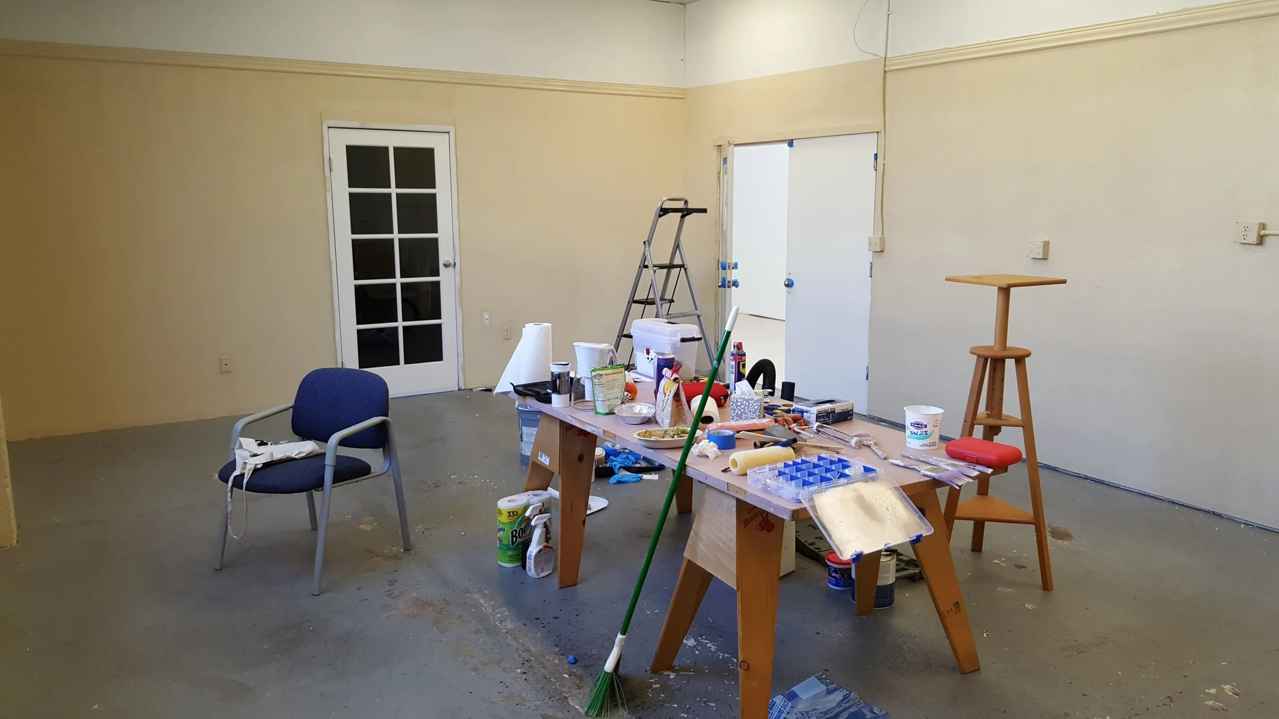 Walls painted.
