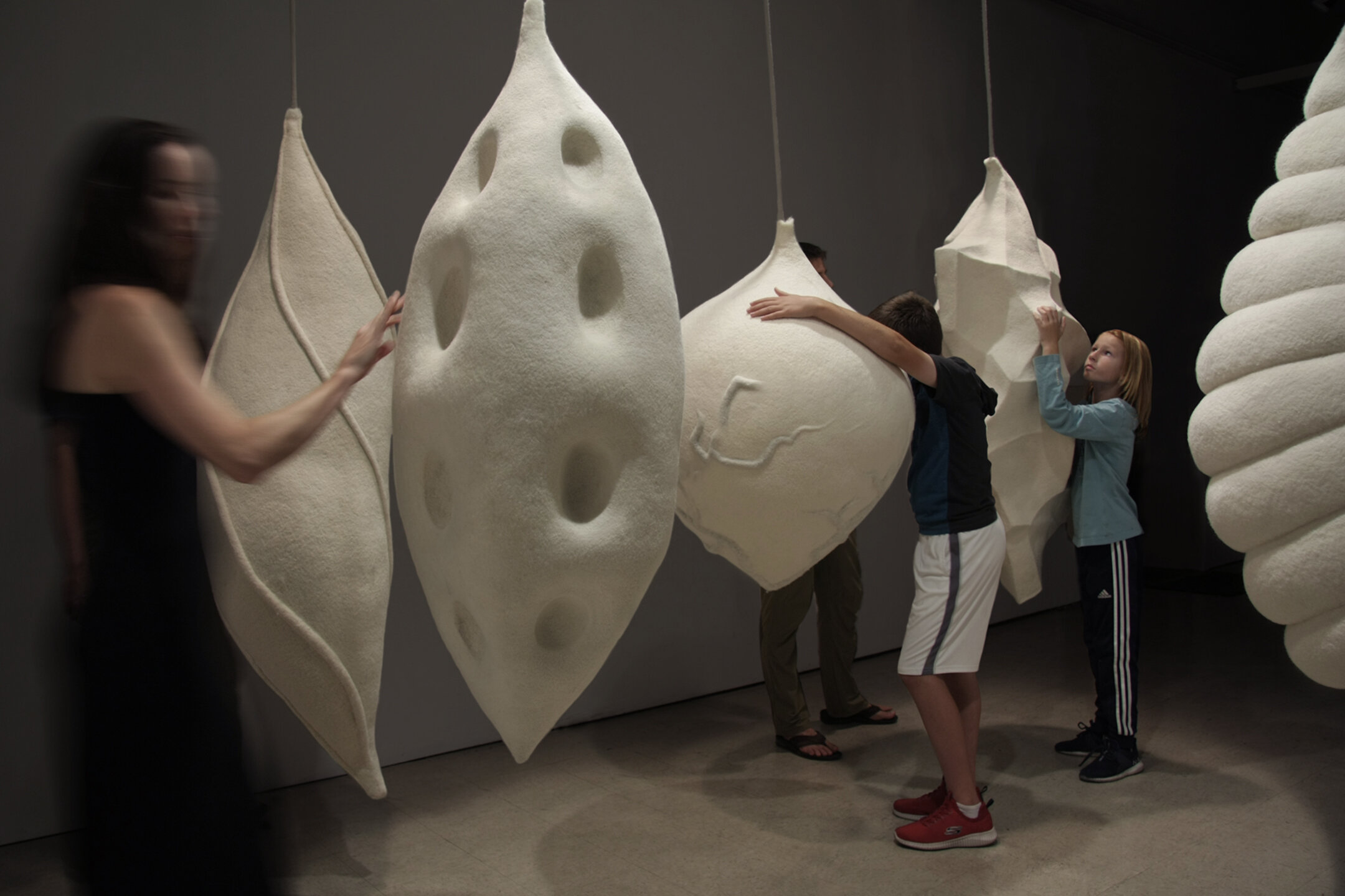 Visitors with Hanging Pods.jpg