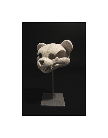Teddy Skull 'Ursulus lenis' 14 x 11 inch Matted Print — Stephanie Metz