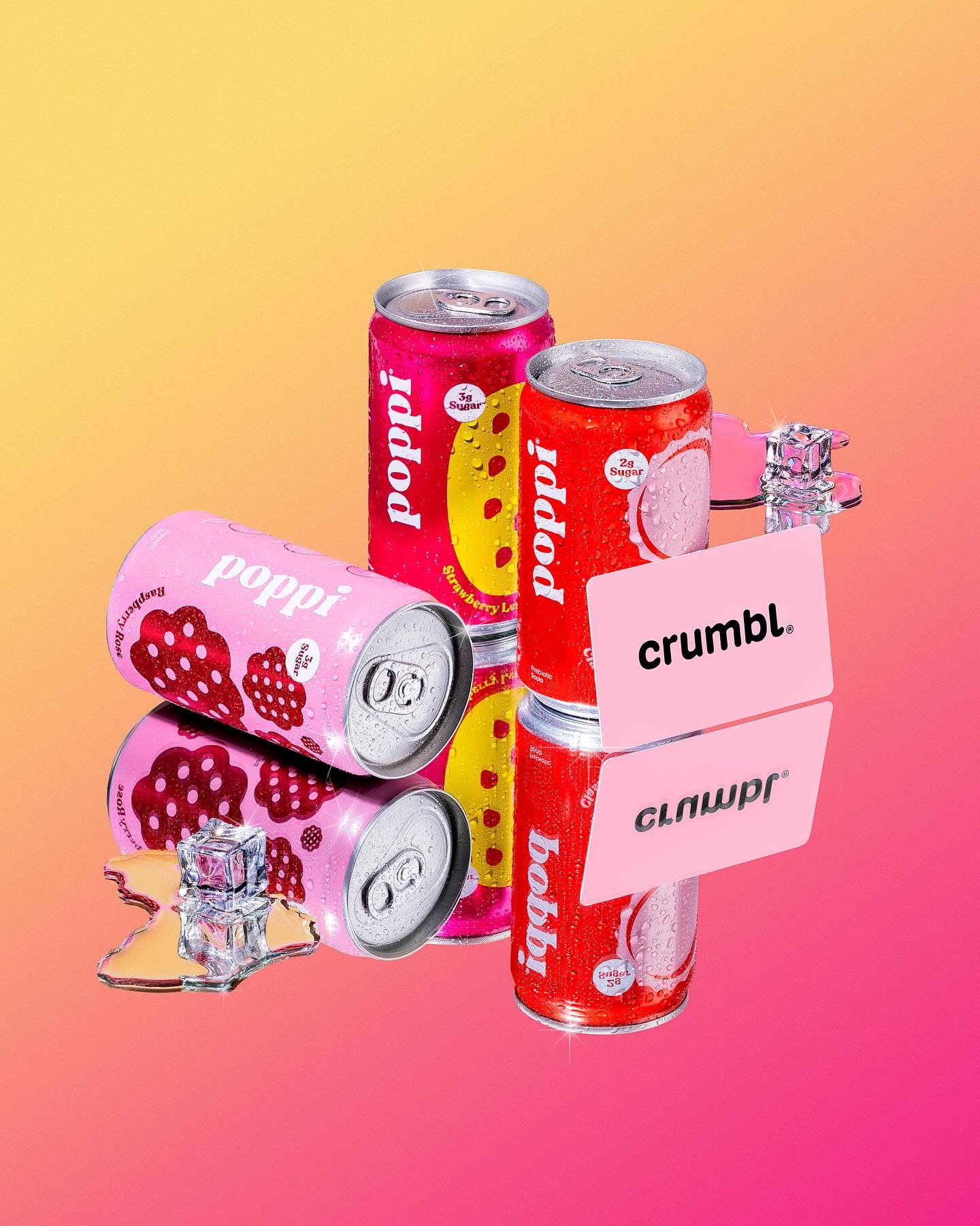 ✨Serving looks, fizz, and flawless details&mdash;swipe for a close-up, then peep the chaos behind the scenes. Spoiler: It&rsquo;s not always glamorous. 😂  be sure to go enter the giveaway over at @crumbl and @drinkpoppi !
.
Thanks for all the behind