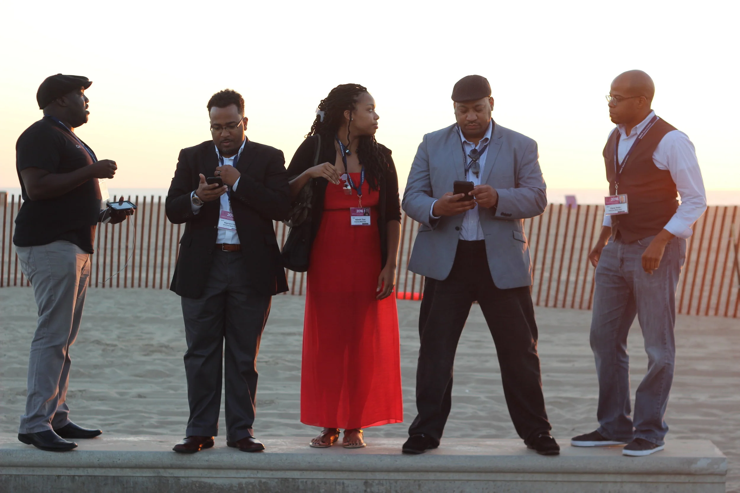 Hanging with the producers at AFM 2016 in Santa Monica. Picture by Pablo De Leon