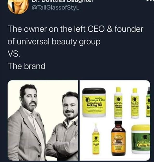 We saw this post today on Facebook. &quot;The Owner vs. The Brand&quot;

If our collective goal is to BUY BLACK you need to be more educated and informed. Just because a product is popular in the natural hair community,  it has African or Jamaican in