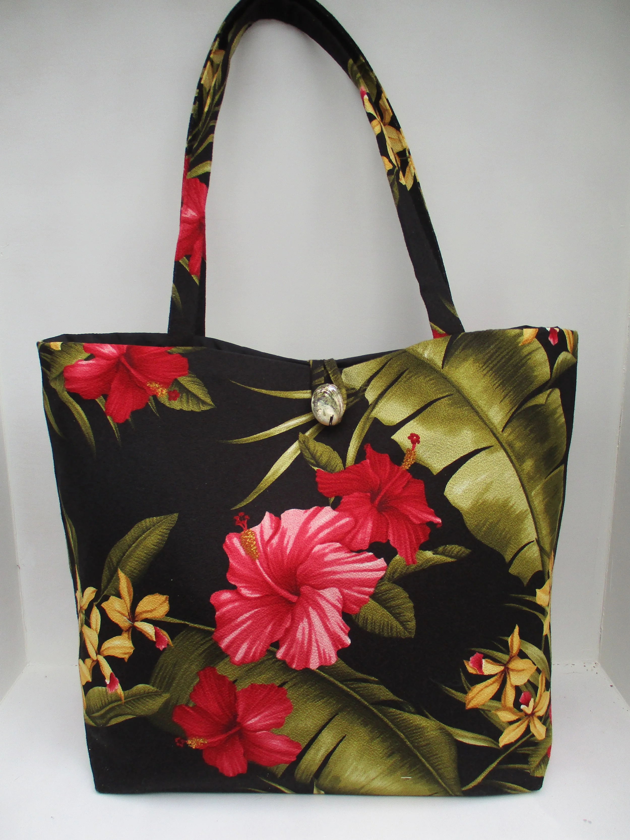 XL Tote - Back Hibiscus
