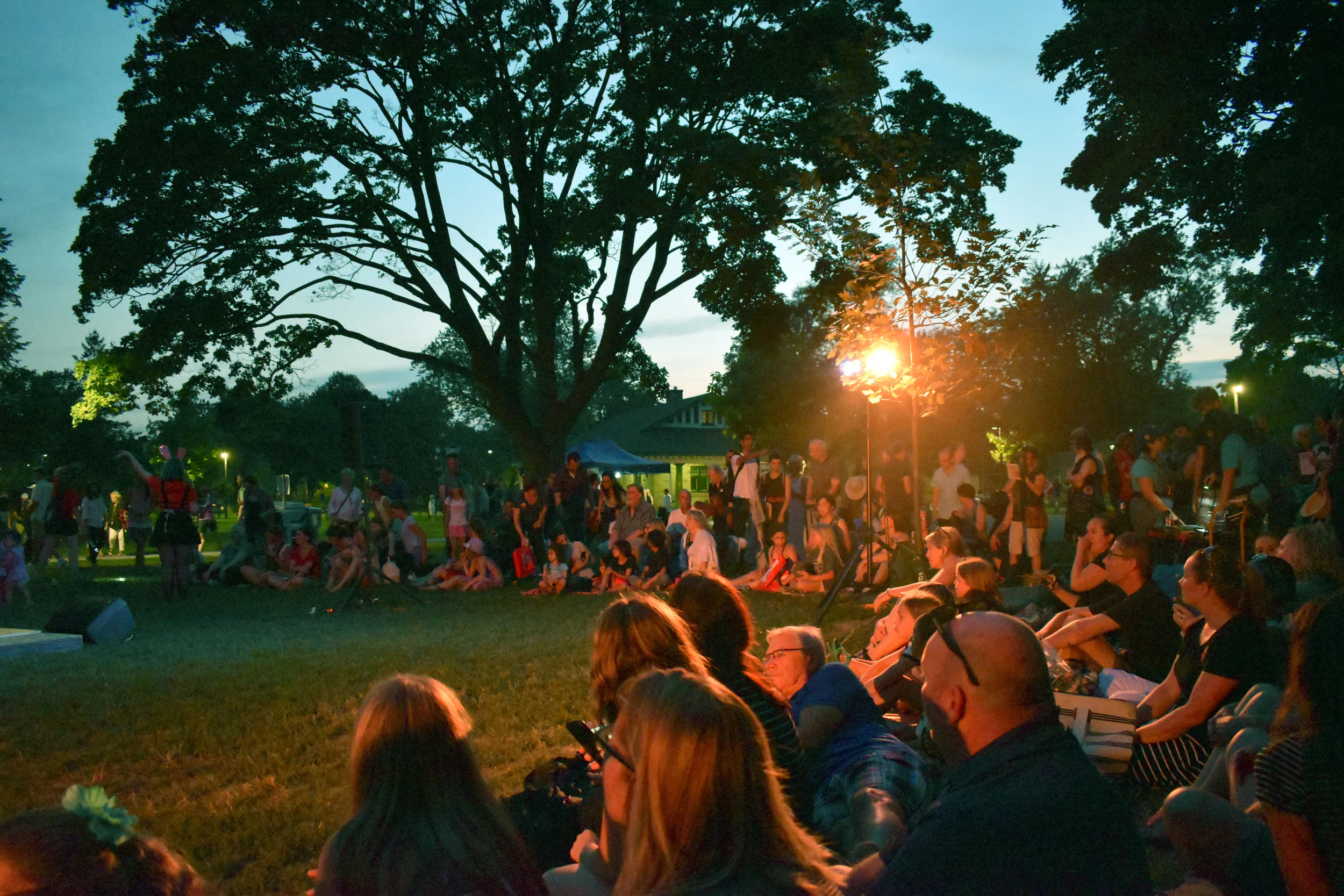 Audience waiting for the final performance piece