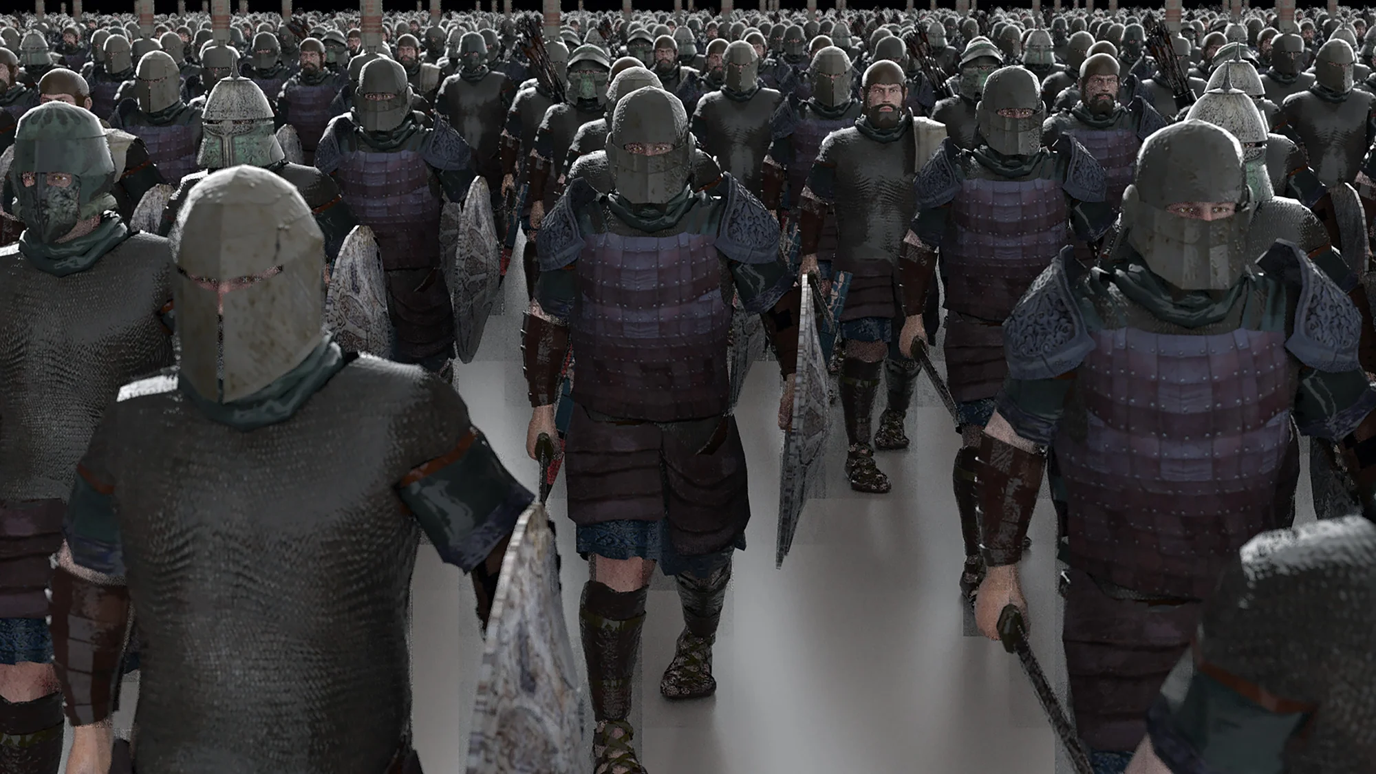 Houdini Crowd Test Render with Mantra
