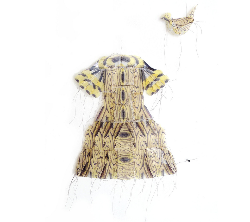 Garden Dress with Matching Bird