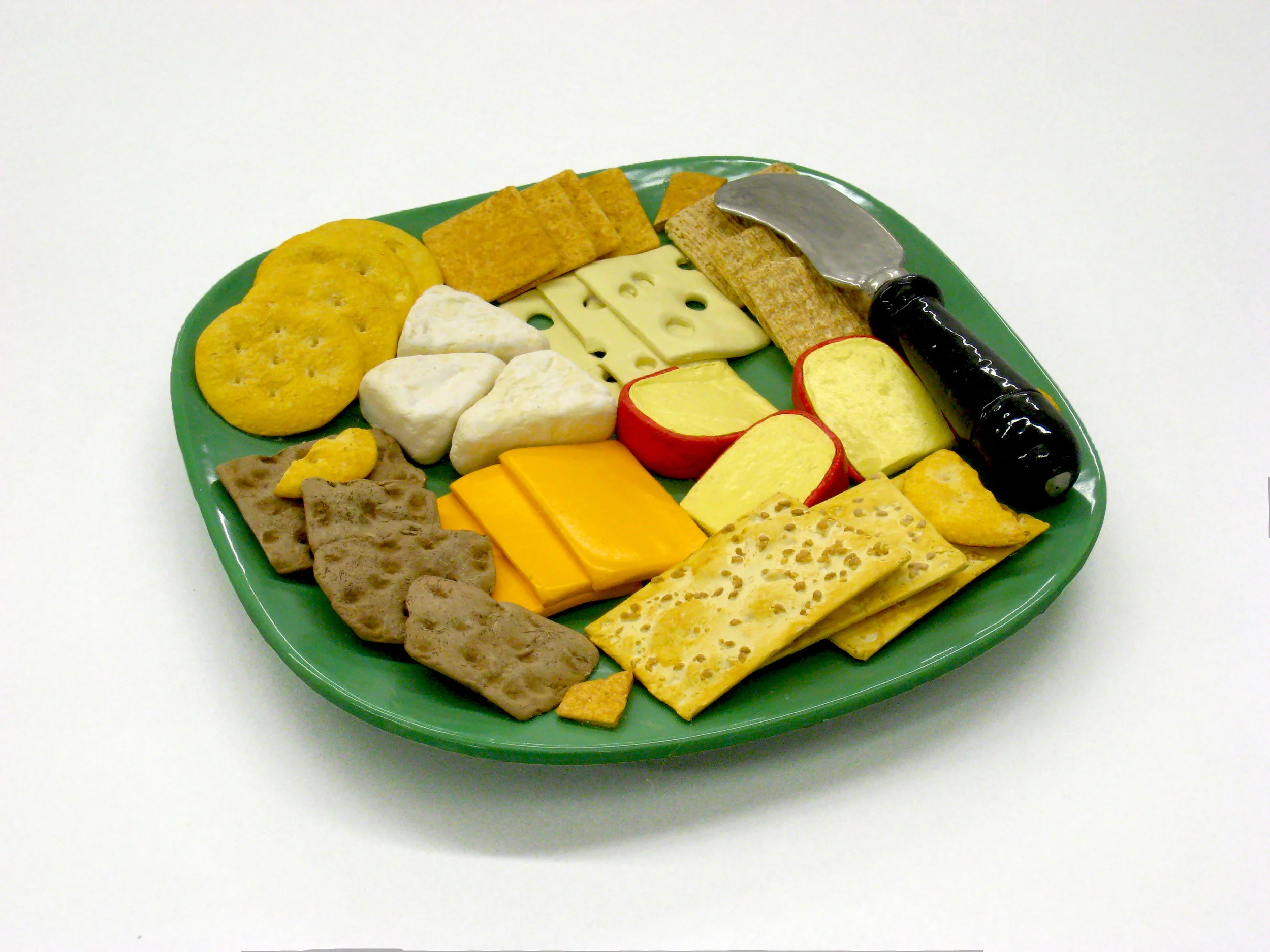 Cheese 'n' Crackers, Ceramic, 5" x 9.5" x 2"