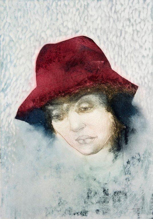 Lady with Red Hat