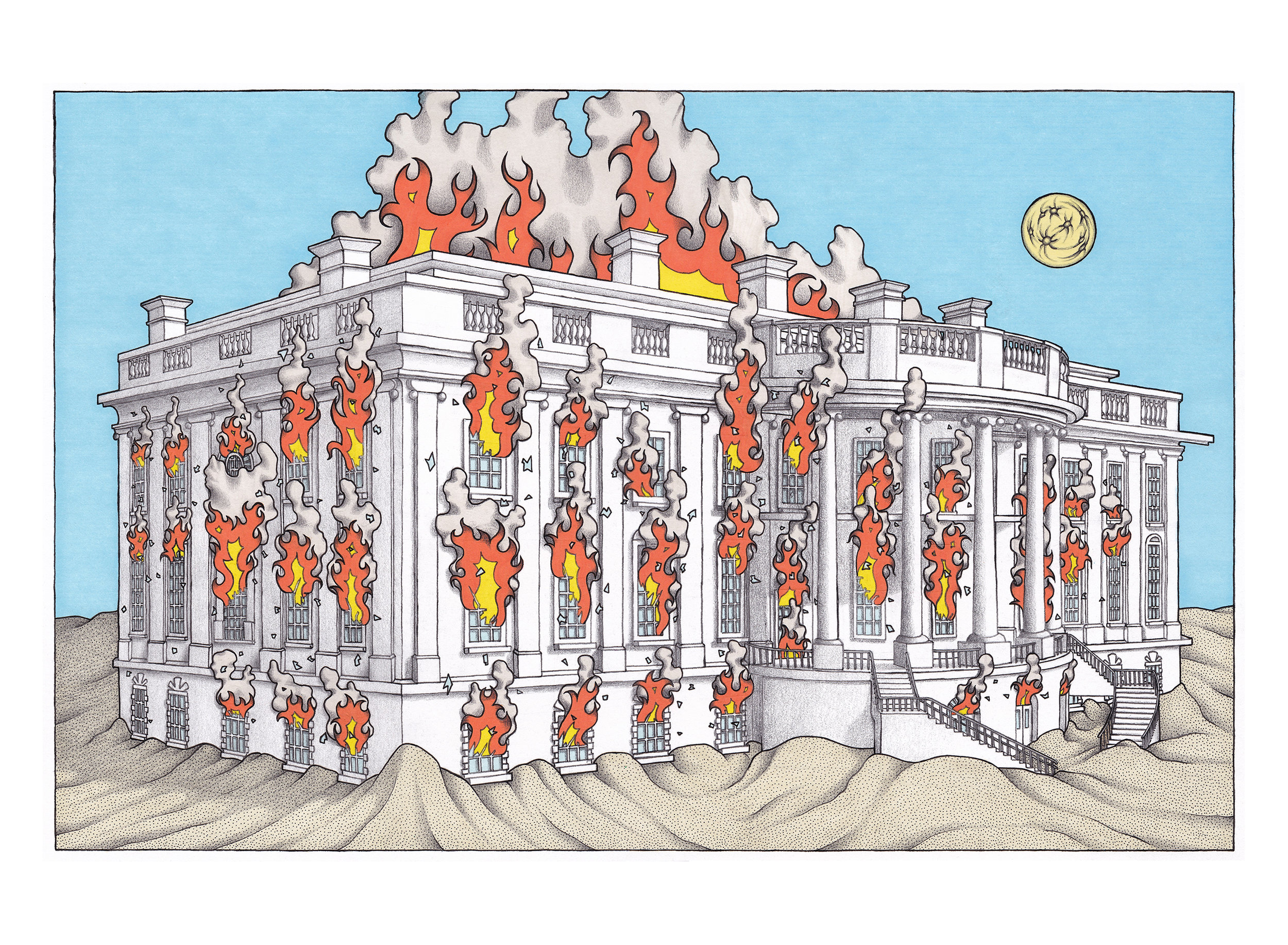 White House on Fire