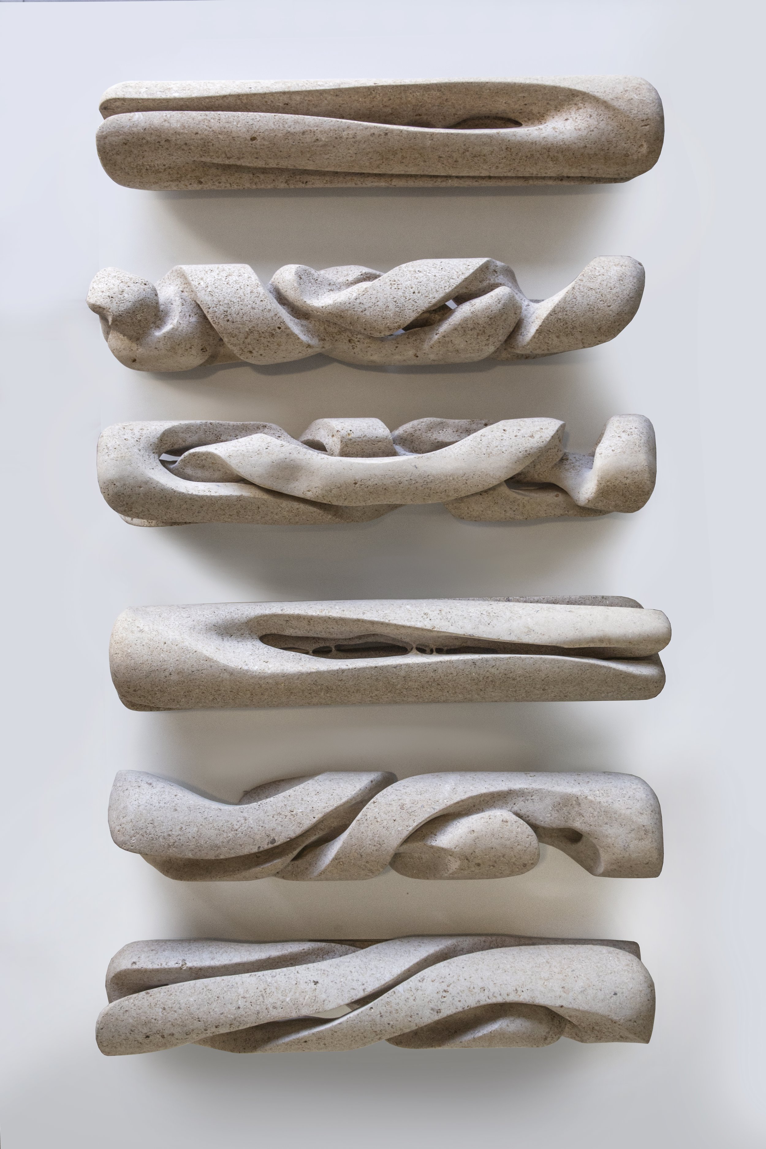   Core Series , limestone, 5.5” x 28” x 5.5” each 