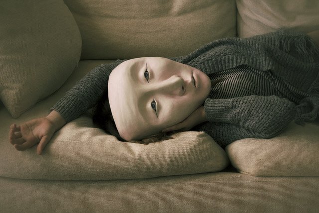 Resting Mask , photograph, acrylic mount frame, edition of 10, 20" x 30"