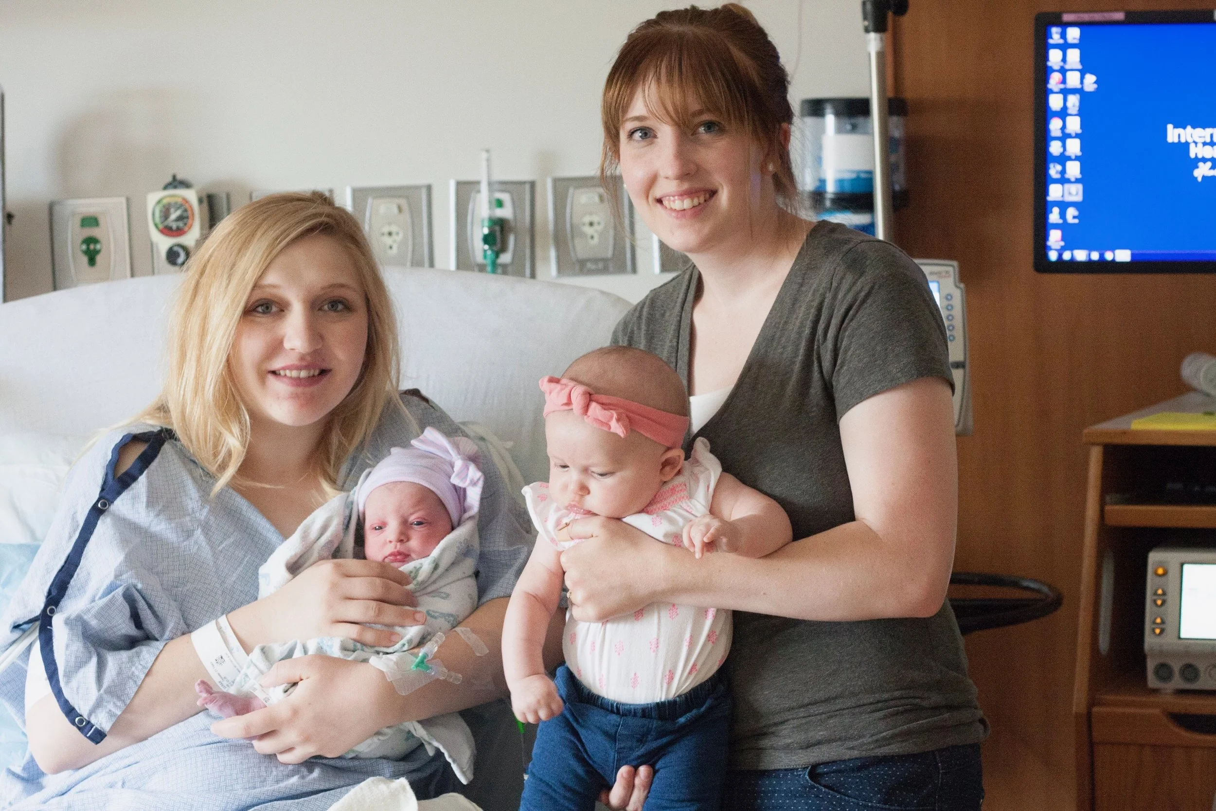 Natalie and Norah were both there for Alice's birth.