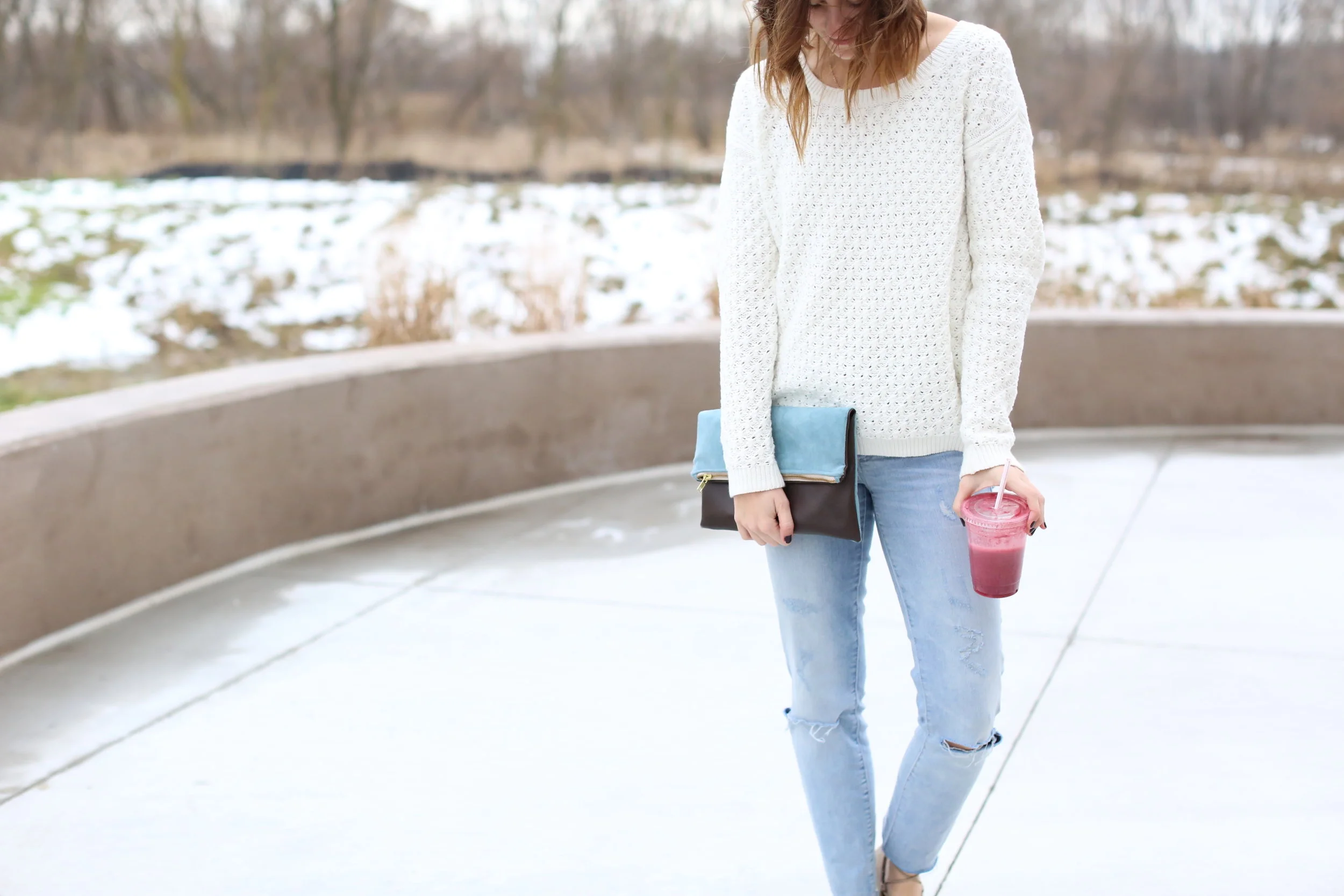 Old Navy Sweater | Clutch | Winter Outfit | Katelyn Now