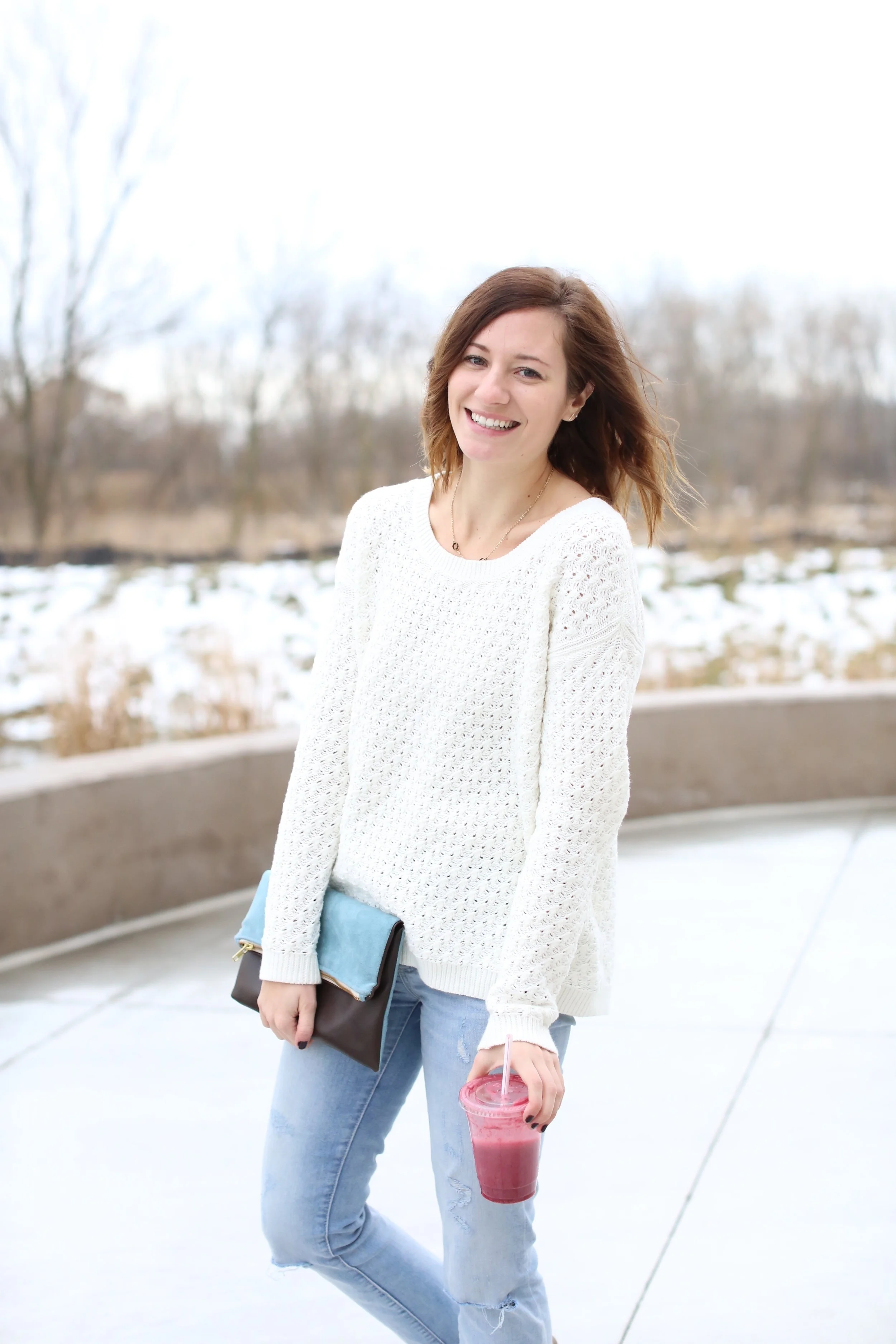 Old Navy Sweater | Clutch | Winter Outfit | Katelyn Now