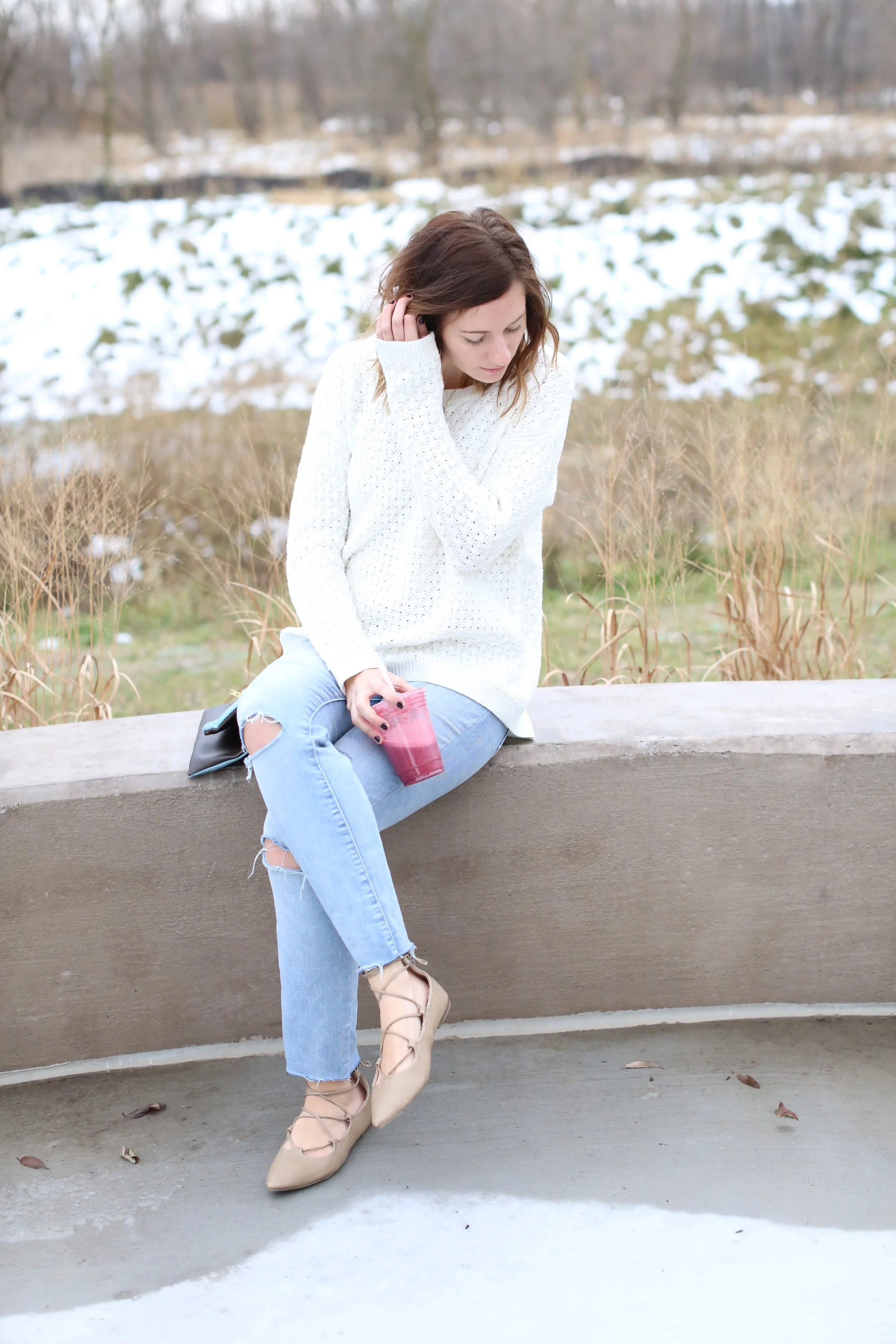 Old Navy Sweater | Clutch | Winter Outfit | Katelyn Now