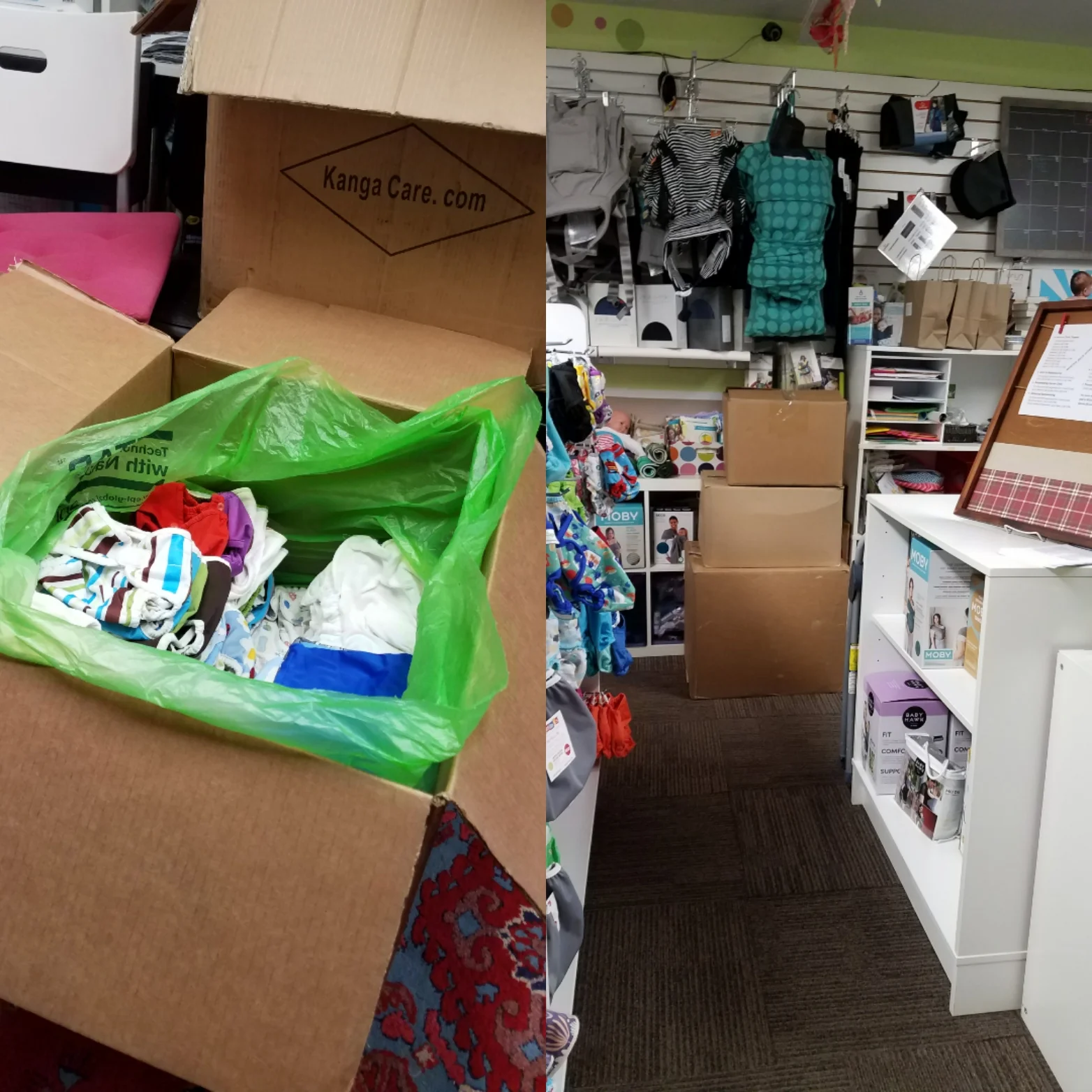 Donations packed and ready to go!