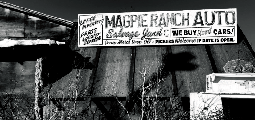  1.Magpie Ranch Barn Sign with Digital Breakdown —  Wynonna Earp Season 4 2020  